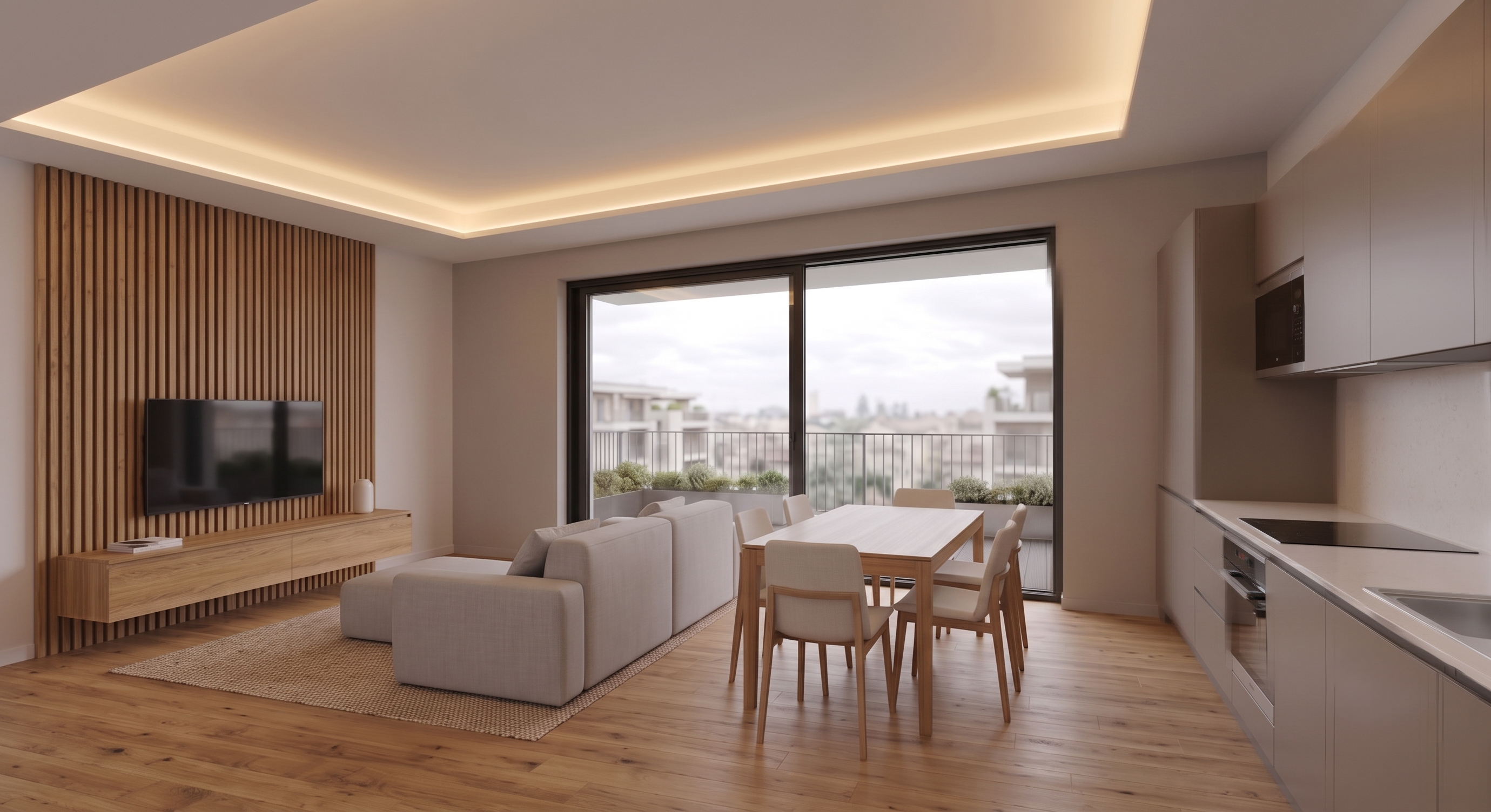 New three-bedroom with terrace in Class A4 NZEB