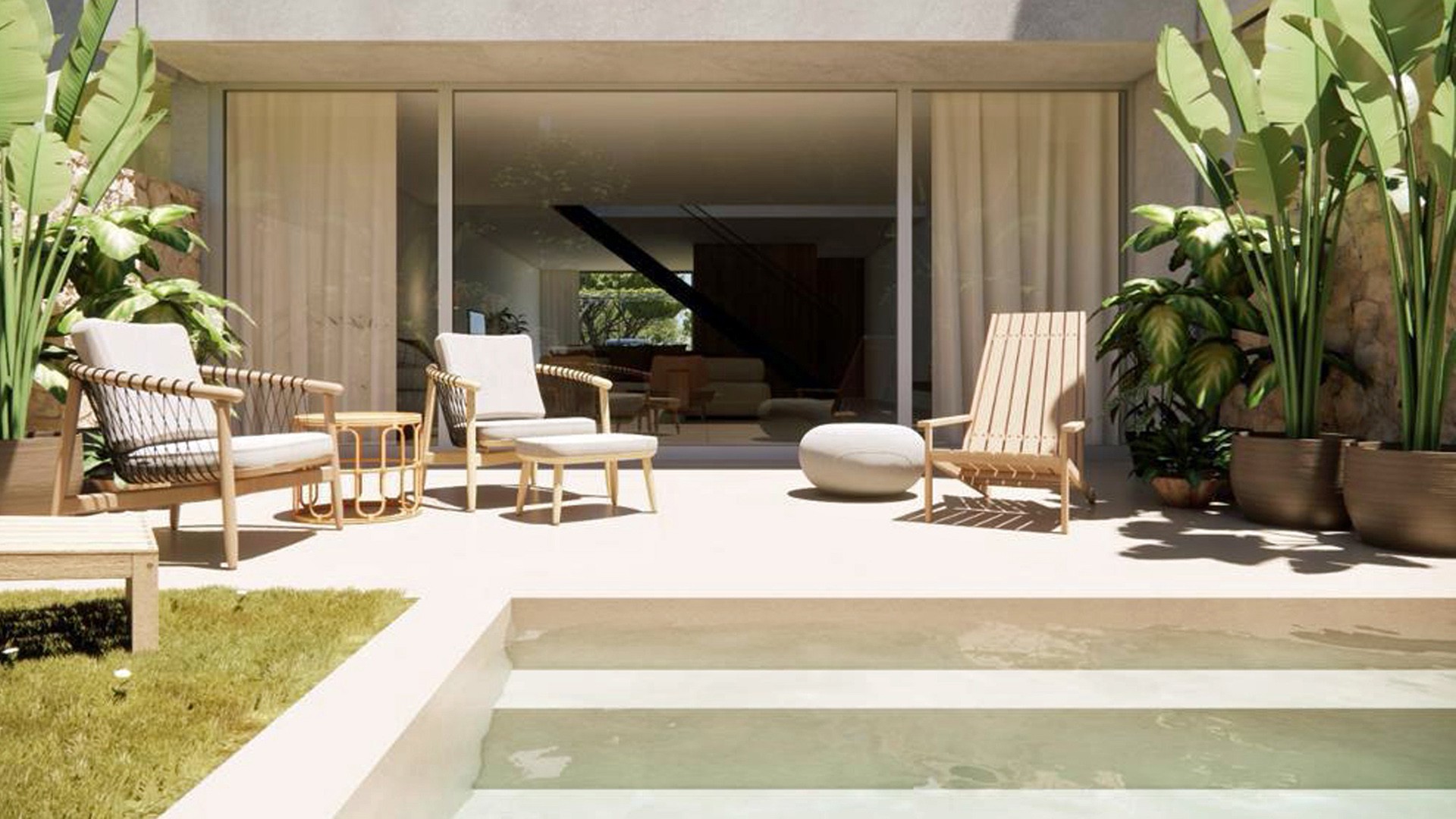 Elegant newly built townhouse with private pool and terraces near the sea in Can Picafort, Mallorca