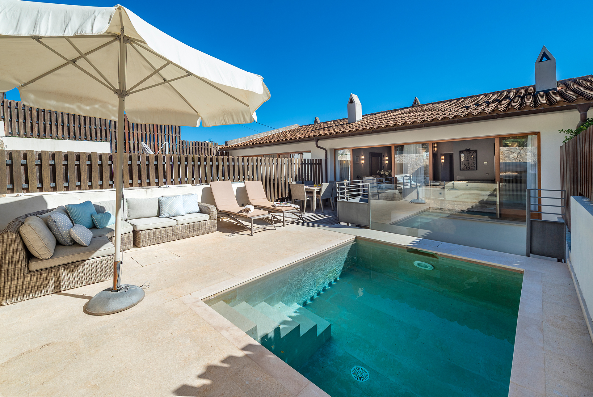 Elegant Townhouse with Pool, Patios and Private Garage in Pollença’s Old Town
