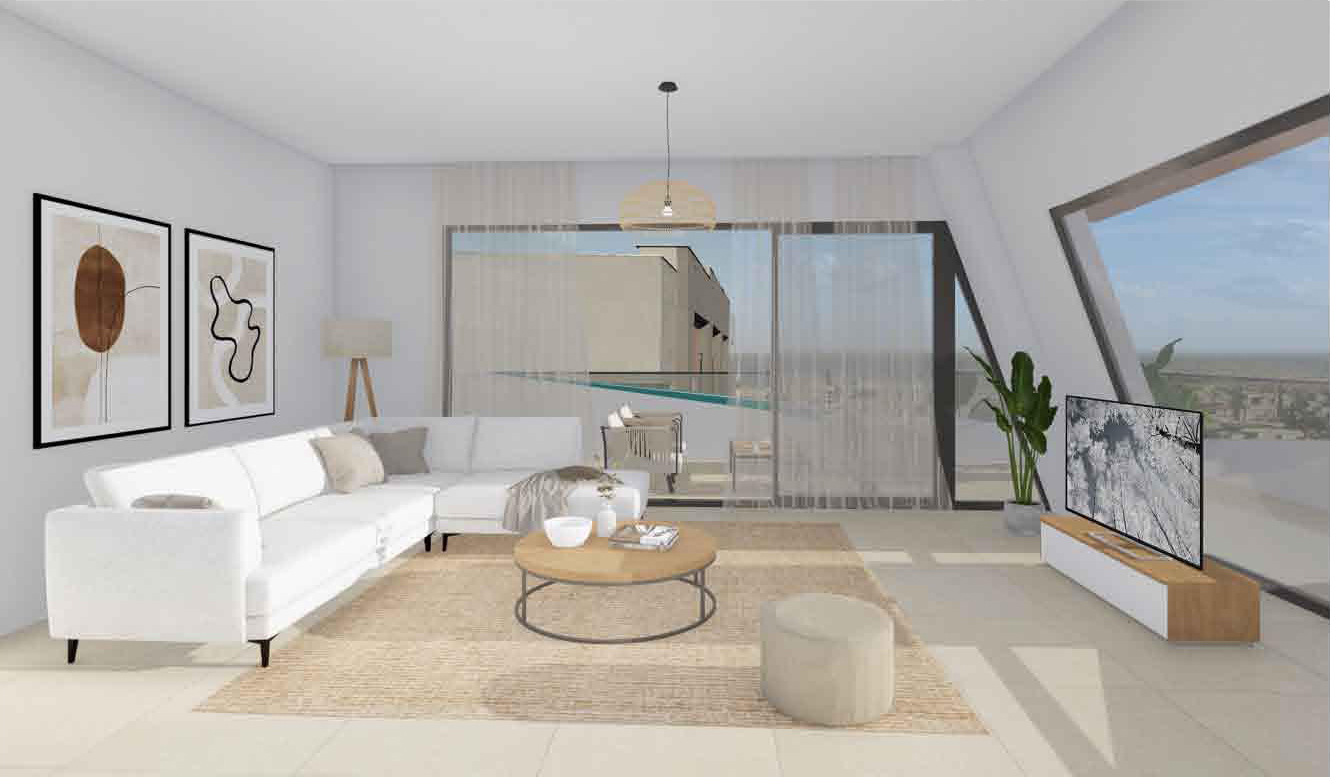 Newly built maisonette with roof garden in the center of Kalamaria