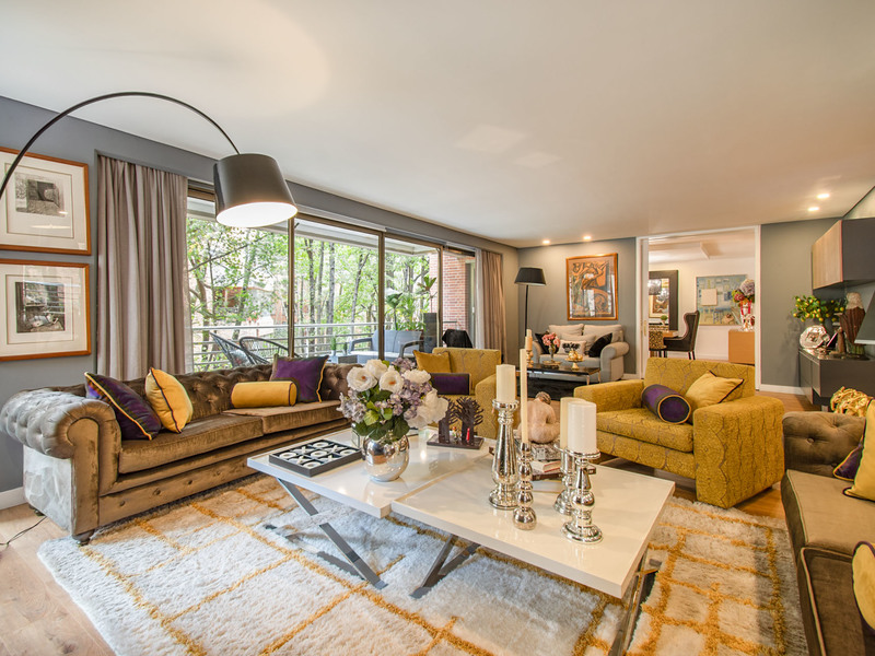 Apartamento con balcones para venta en La Cabrera