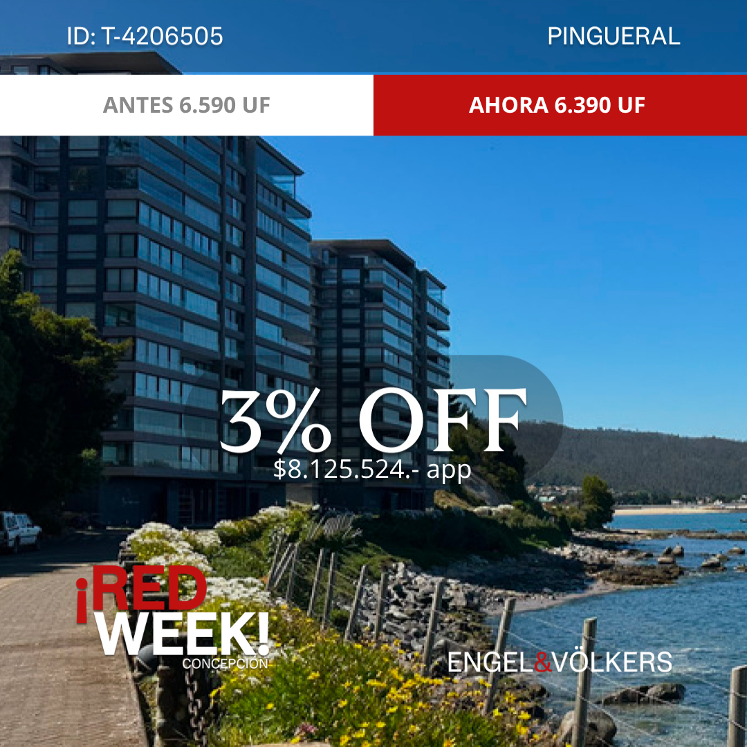 Departamento Lujo 2D/2B: Condominio Costa Pingueral