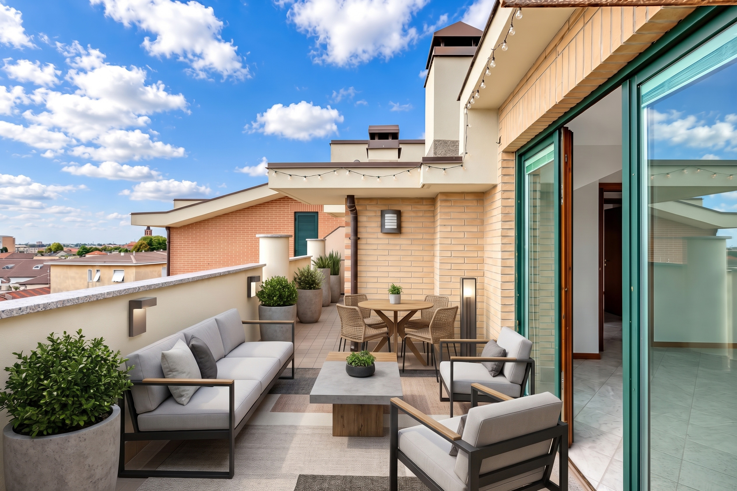 Top-floor apartment with terrace