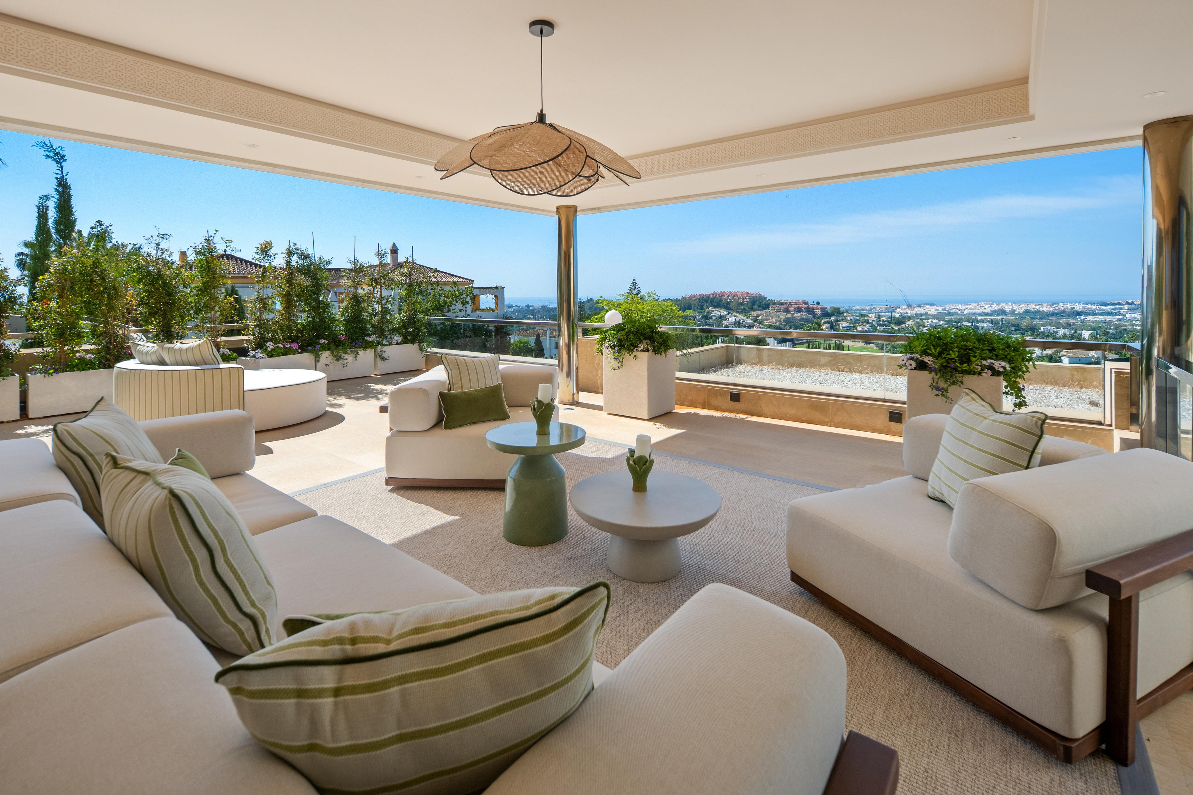 Luxury Duplex Penthouse with Panoramic Sea, Golf & Mountain Views in Nueva Andalucia