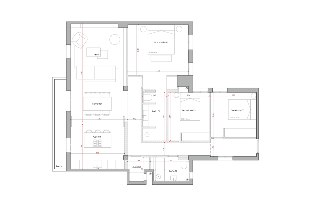 Property to renovate on the upper floor next to Retiro