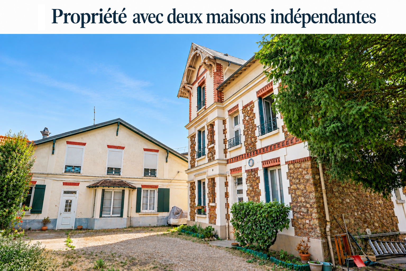 Ville-d’Avray – Two houses on 908 m² – A property complex to reinvent