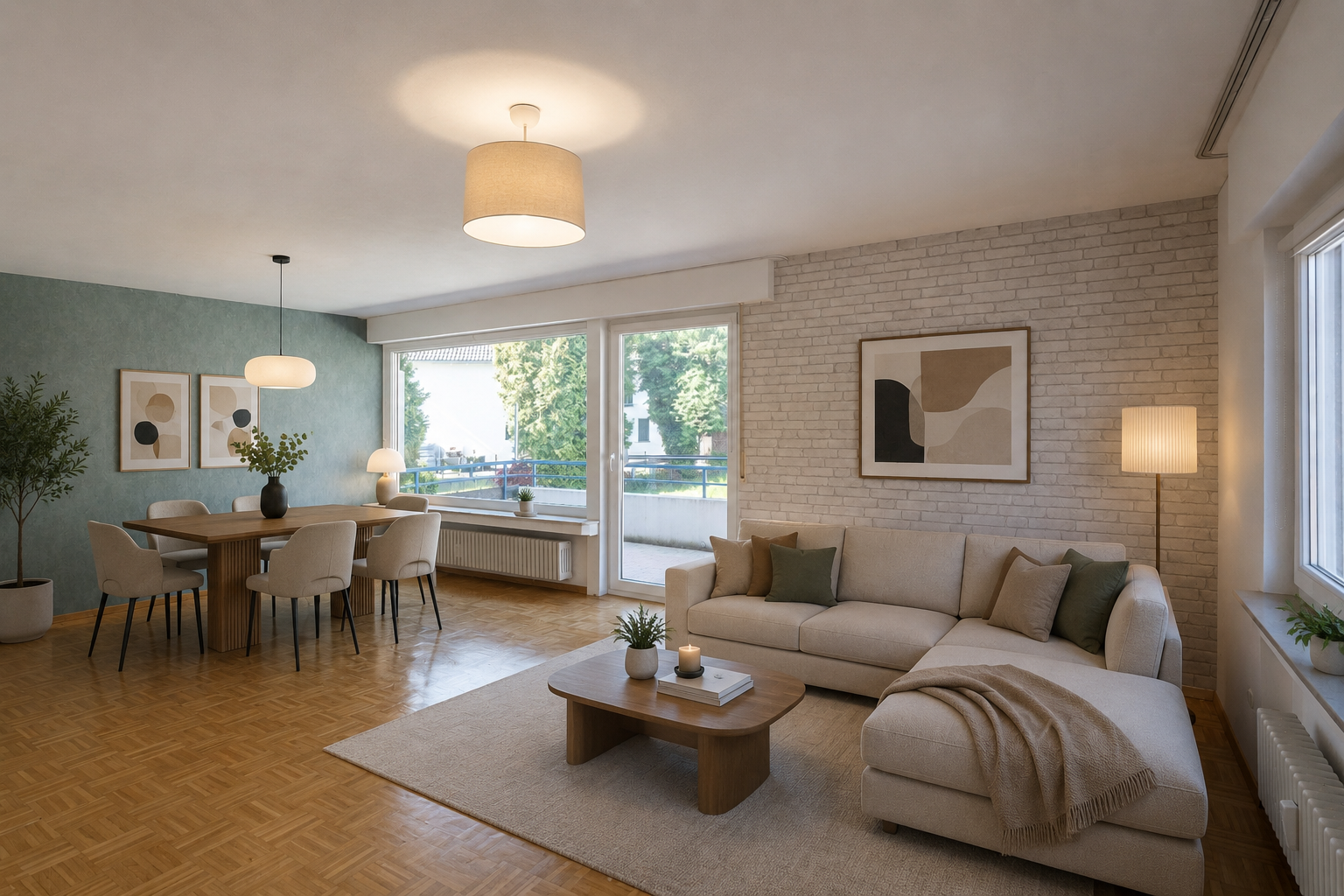 Helle 3-Zimmer-Wohnung mit zwei Balkonen in Köngen