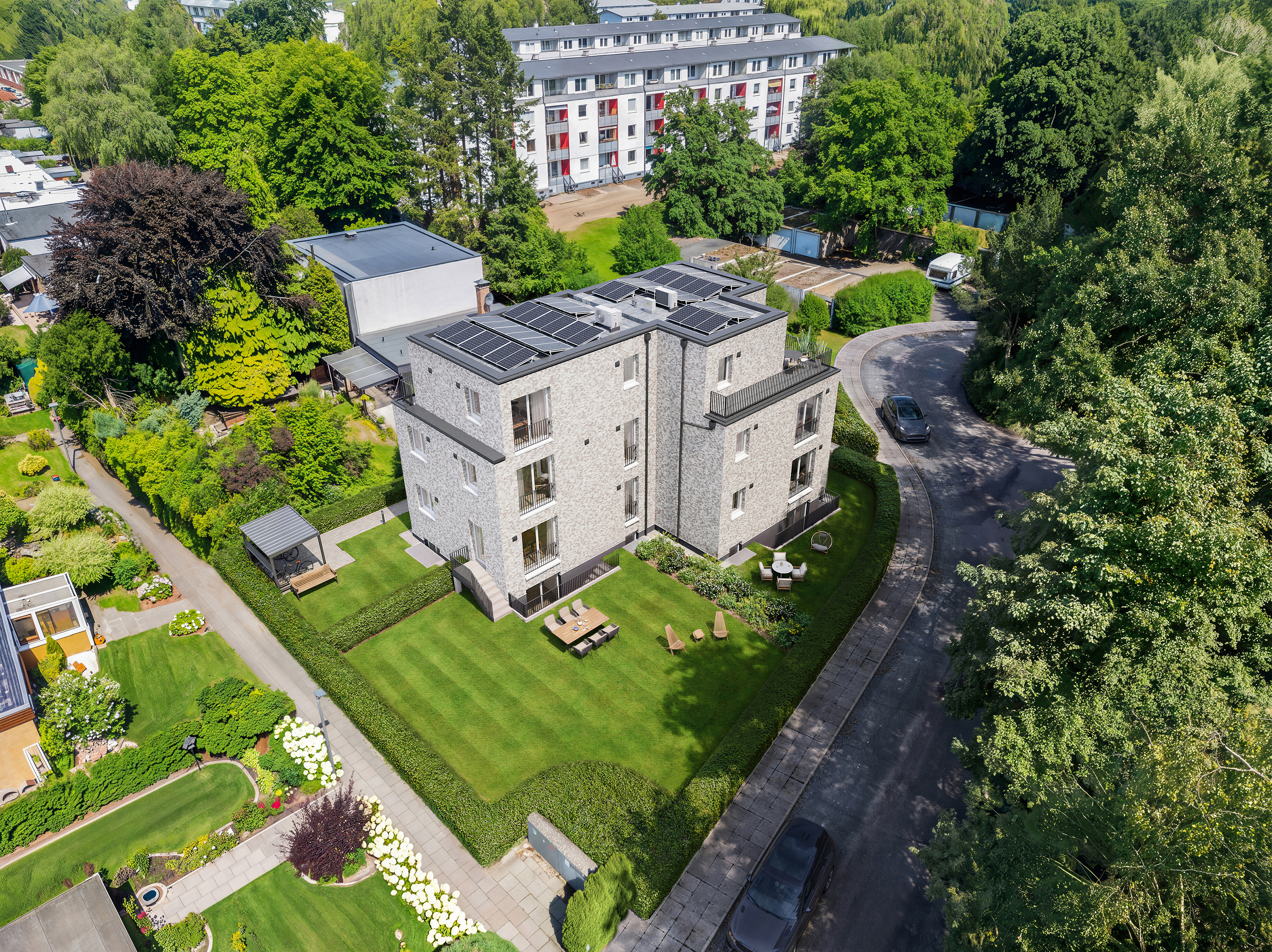 Neubaukomfort im Erdgeschoss mit privatem Gartenanteil – Fertigstellung Q 4 2026 [AI-modified]