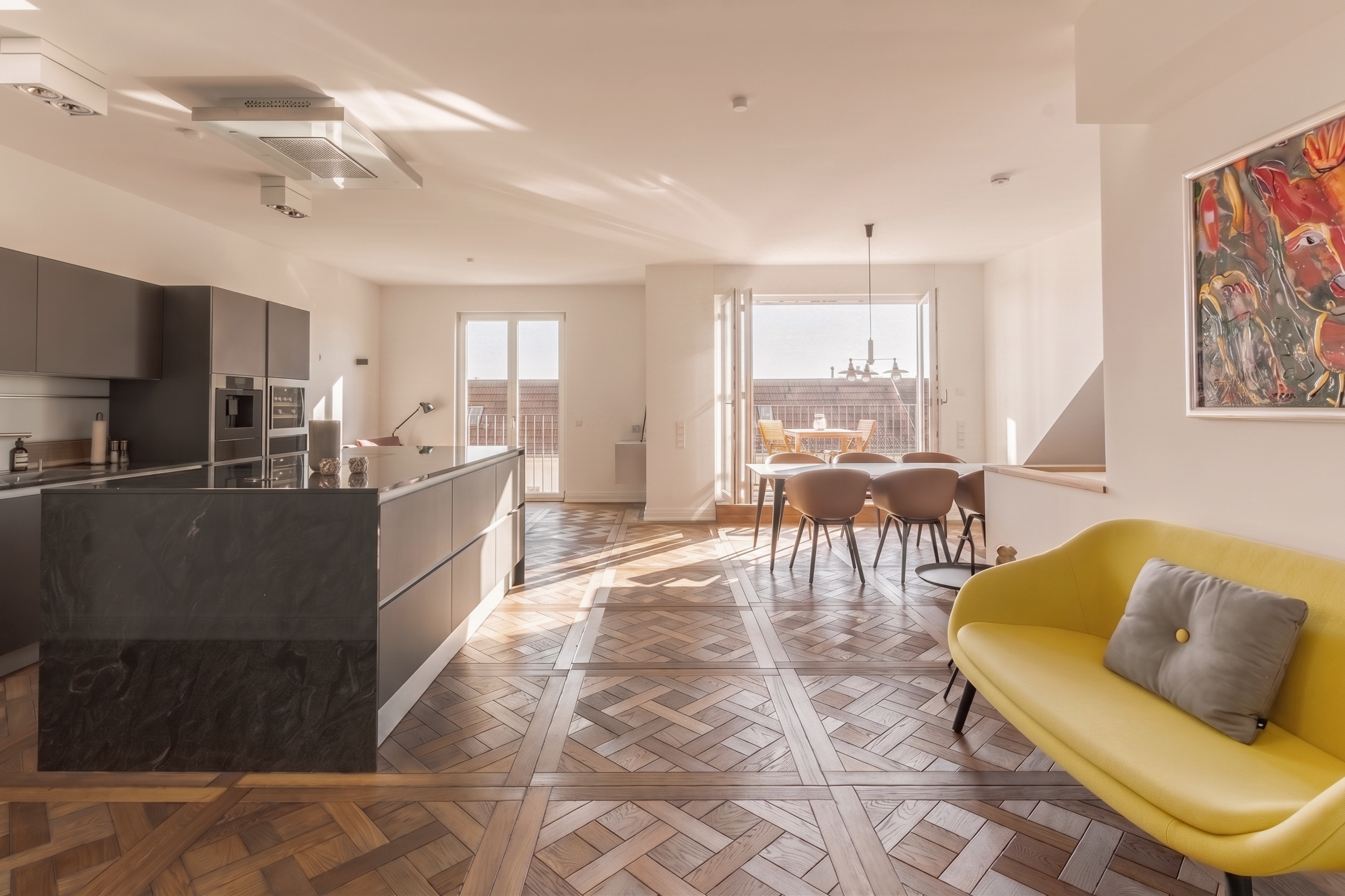 Penthouse-Maisonette mit privater Dachterrasse und 360°-Panoramablick über Berlin