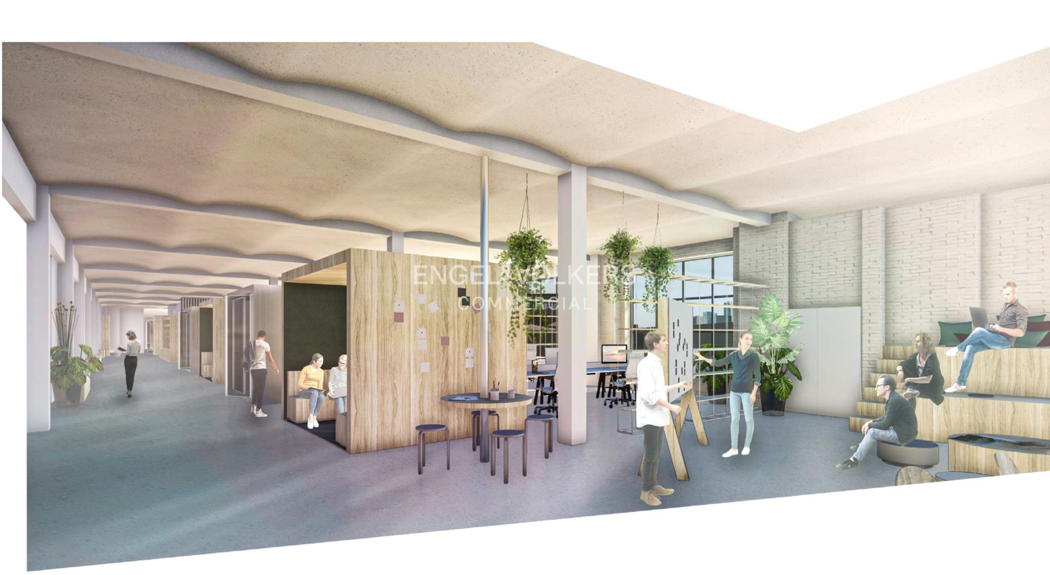 Dachgeschoss-Büro mit Ausblick