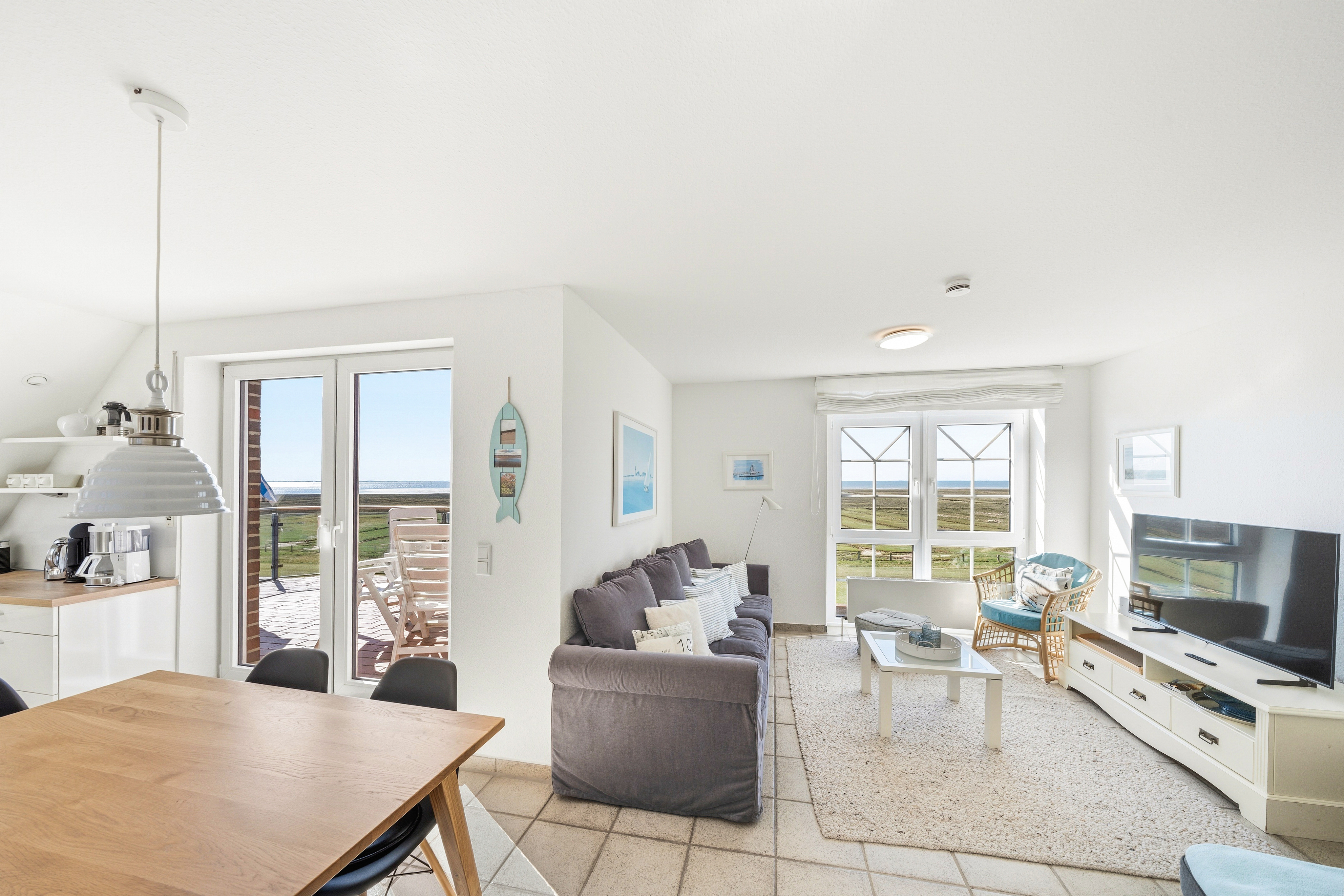 Moderne und gepflegte 3-Raum-Maisonette-Wohnung mit Wattenmeerblick