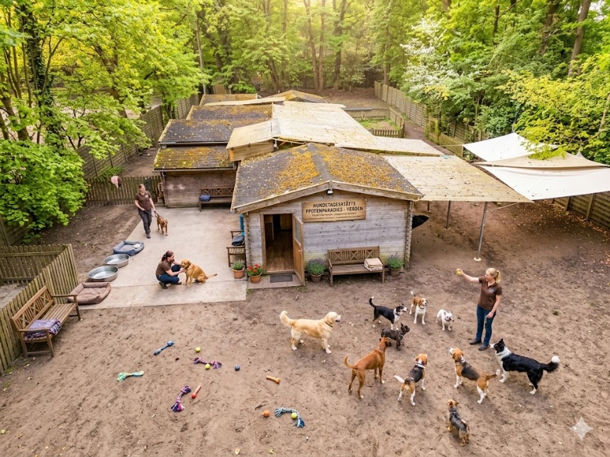 Gewerblich genutztes Spezialgrundstück am Stadtwald – Außenbereich gemäß § 35 BauGB (aktuell Hundetagesstätte)