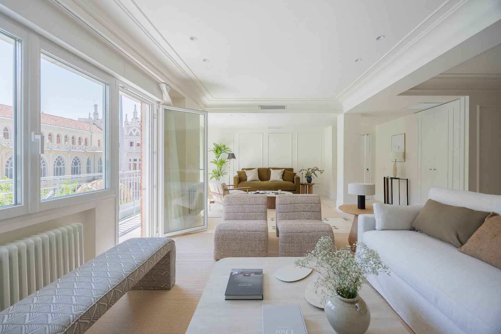 Custom-designed property with a terrace, garage, and unobstructed views