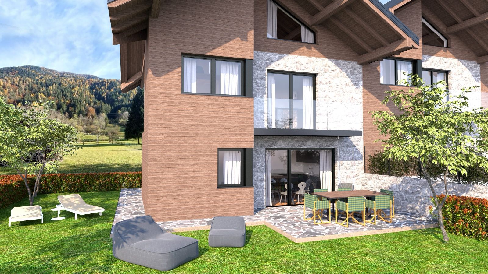 Exclusive two-level apartment on the Zeledria ski slope with Grosè view