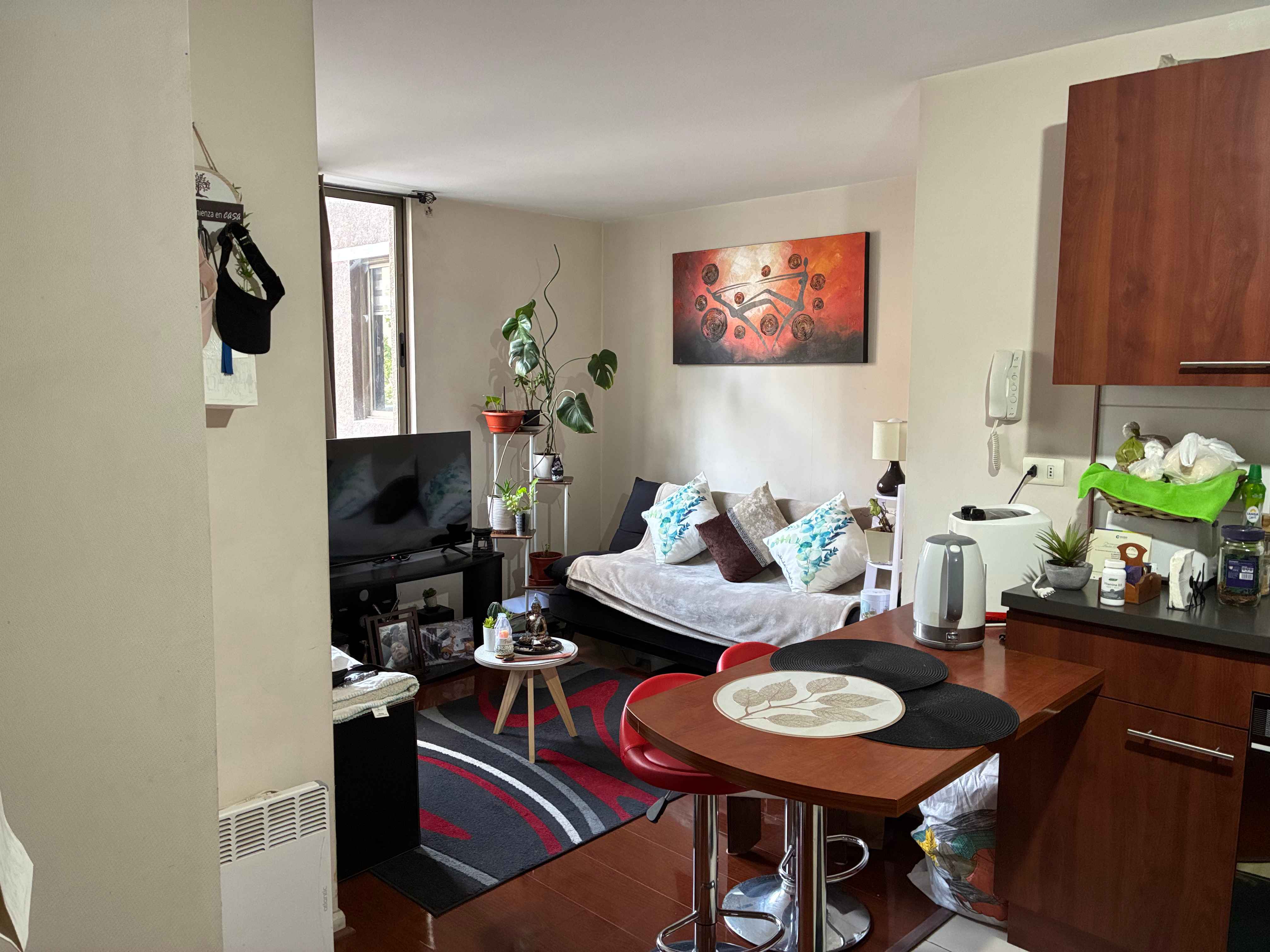Departamento 1D 1B amoblado en Santiago Centro · 31 m2 totales