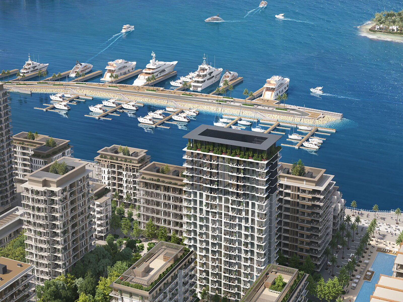 Marina Front Living | Skyline & Sea Views