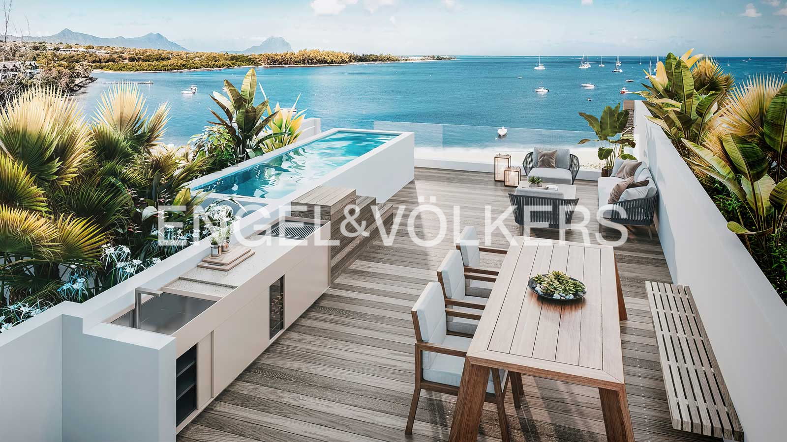 Oceanfront Opulence: Penthouse with Private Pool and Panoramic Views - Mauritian Citizens Only!