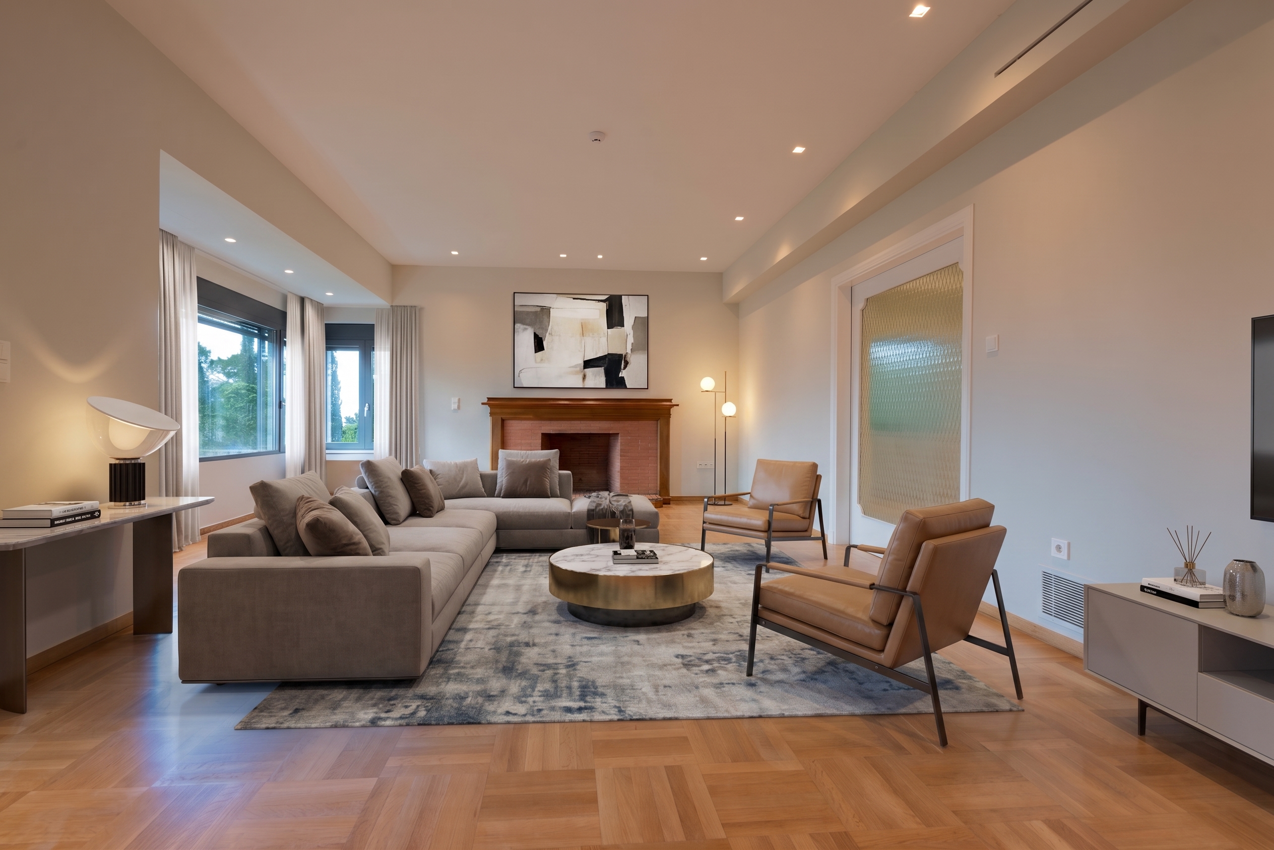 Beautiful villa with panoramic view [AI-modified]