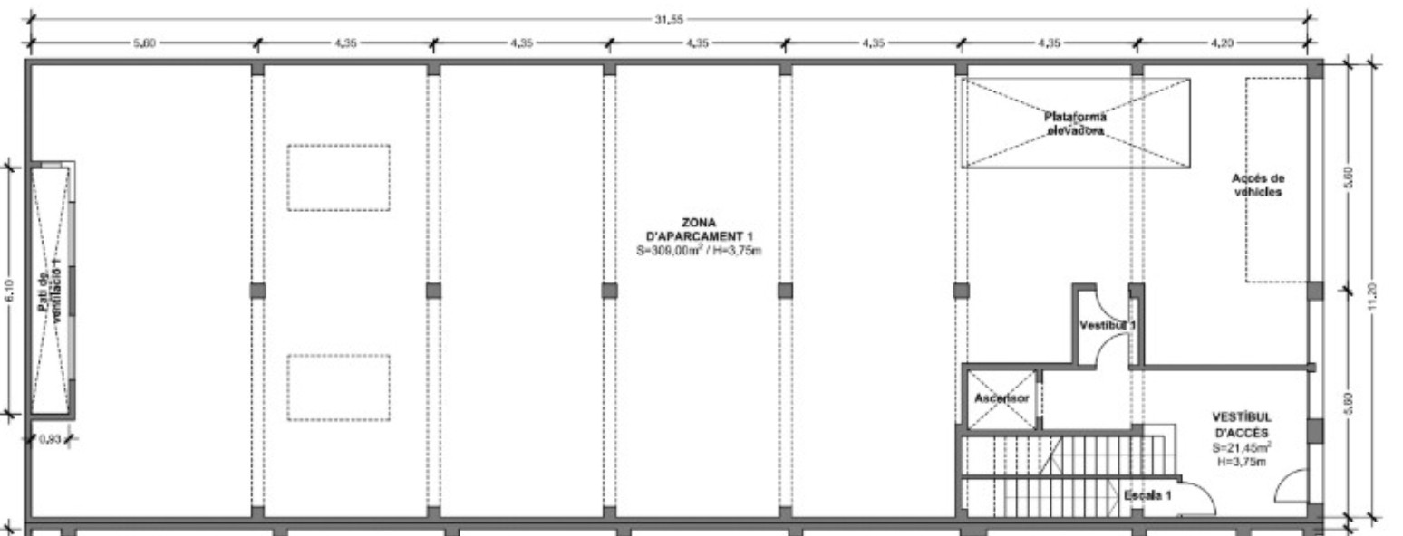 Local comercial de 720m2 en el corazón del barrio de Les Corts.