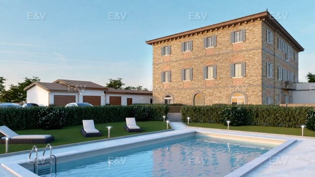Apartment in a villa, 10 minutes from downtown Arezzo [AI-modified]