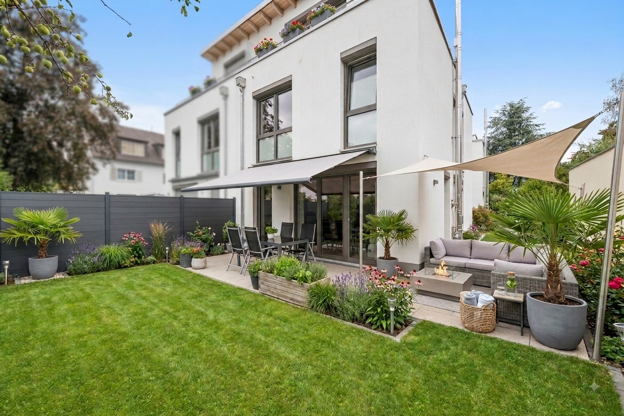 Stylish and sustainable: Modern semi-detached home with a welcoming atmosphere [AI-modified]