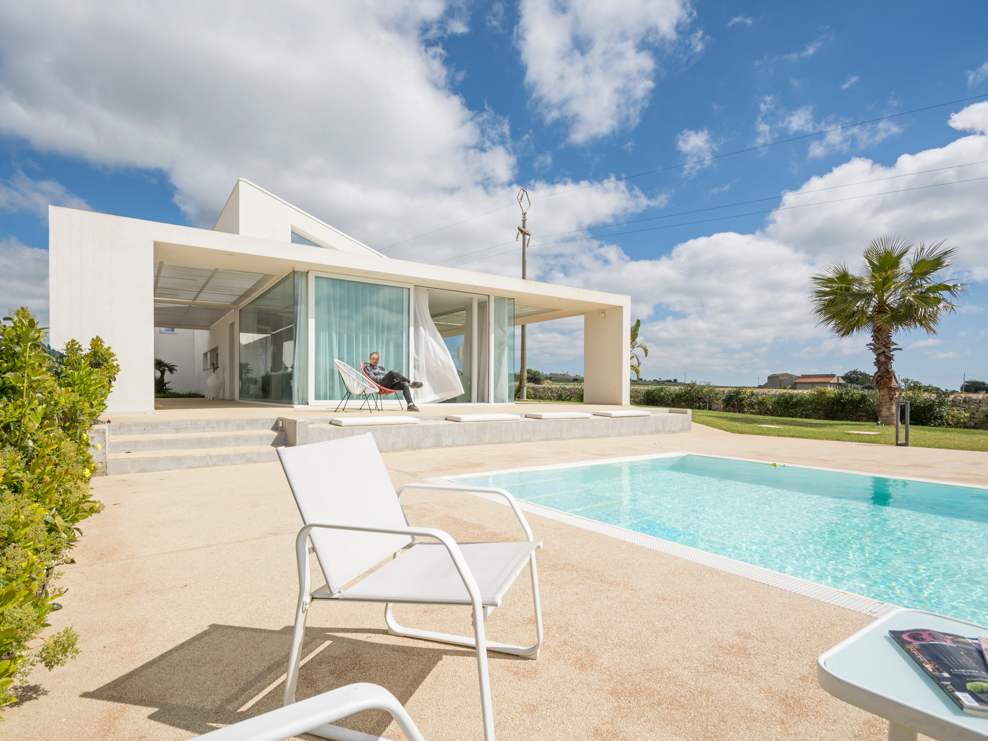 Designer Villa with Sea View, Swimming Pool, and Padel Court