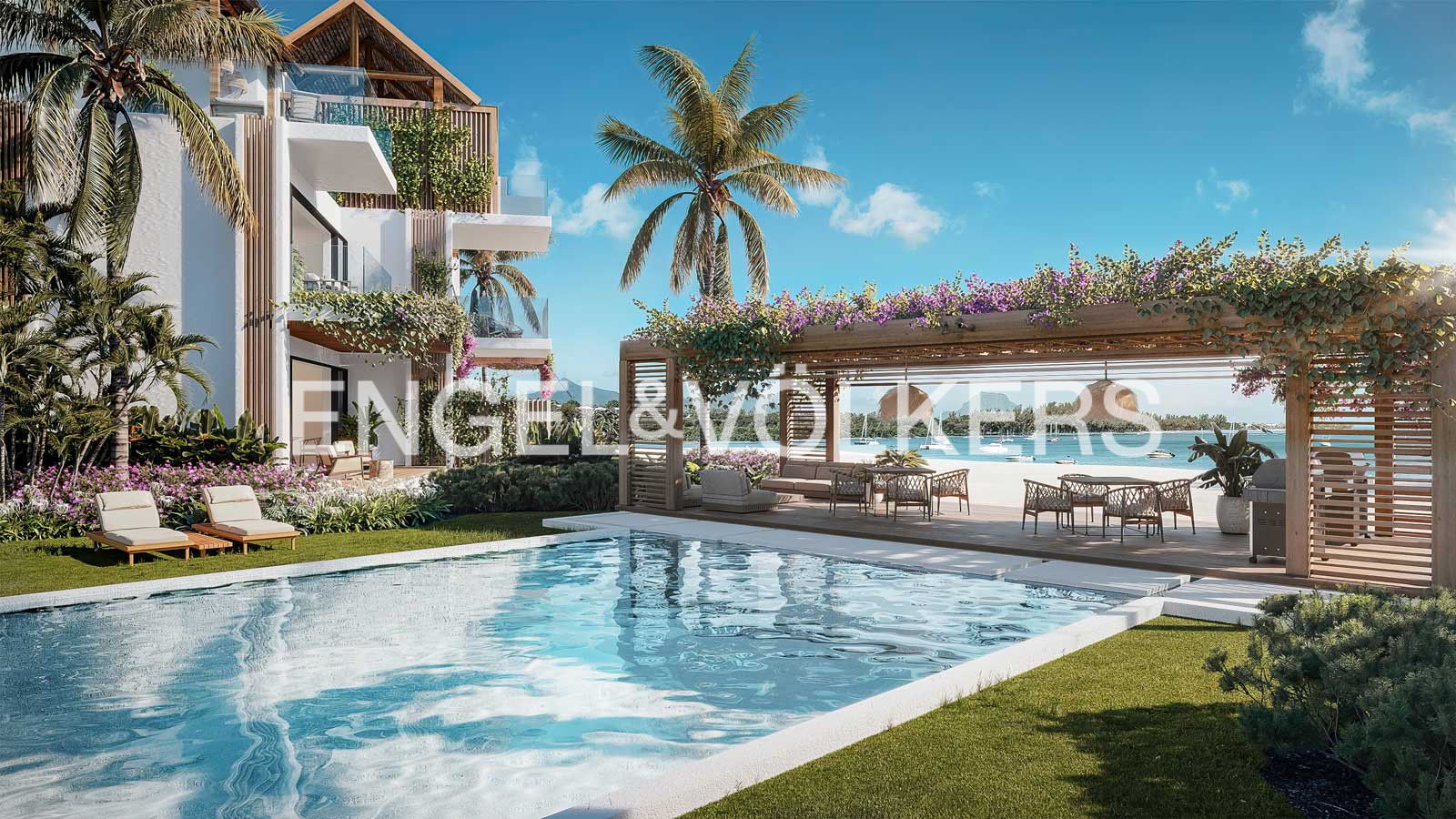 Pieds dans l'eau living - 3 bedroom Seafront Penthouse  - Mauritians Citizens Only!