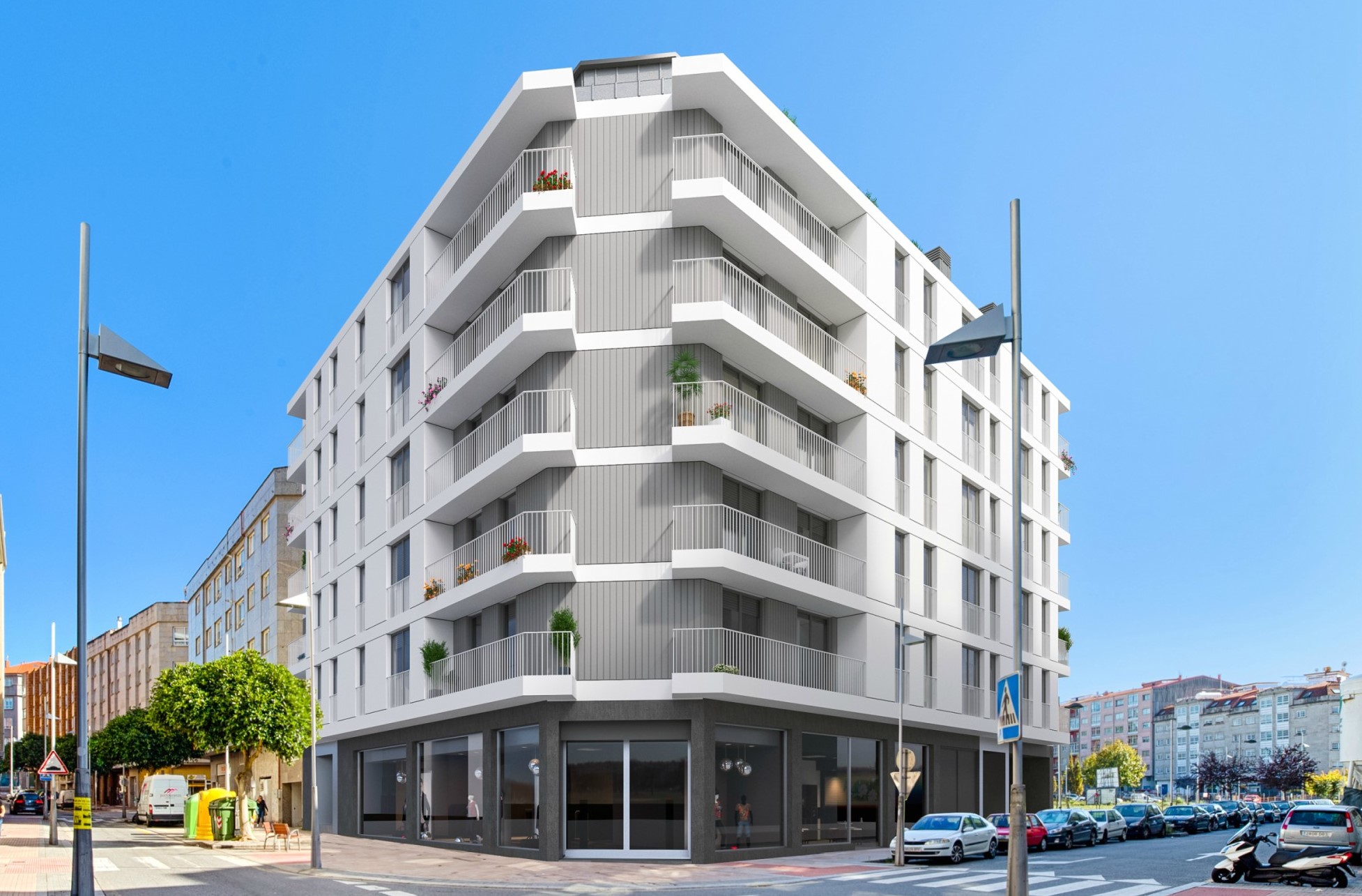 Estudio de obra nueva con terraza próximo al centro