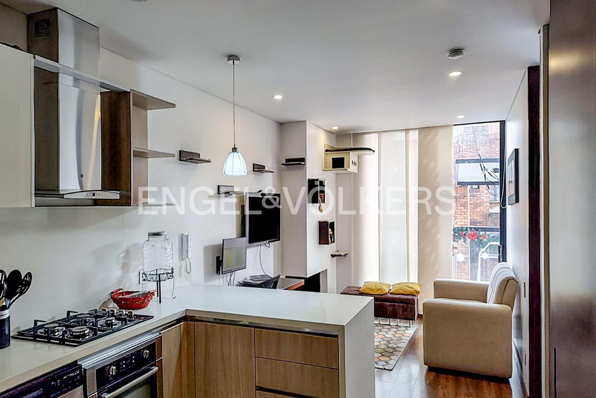 Apartamento con balcón para venta en Santa Bárbara
