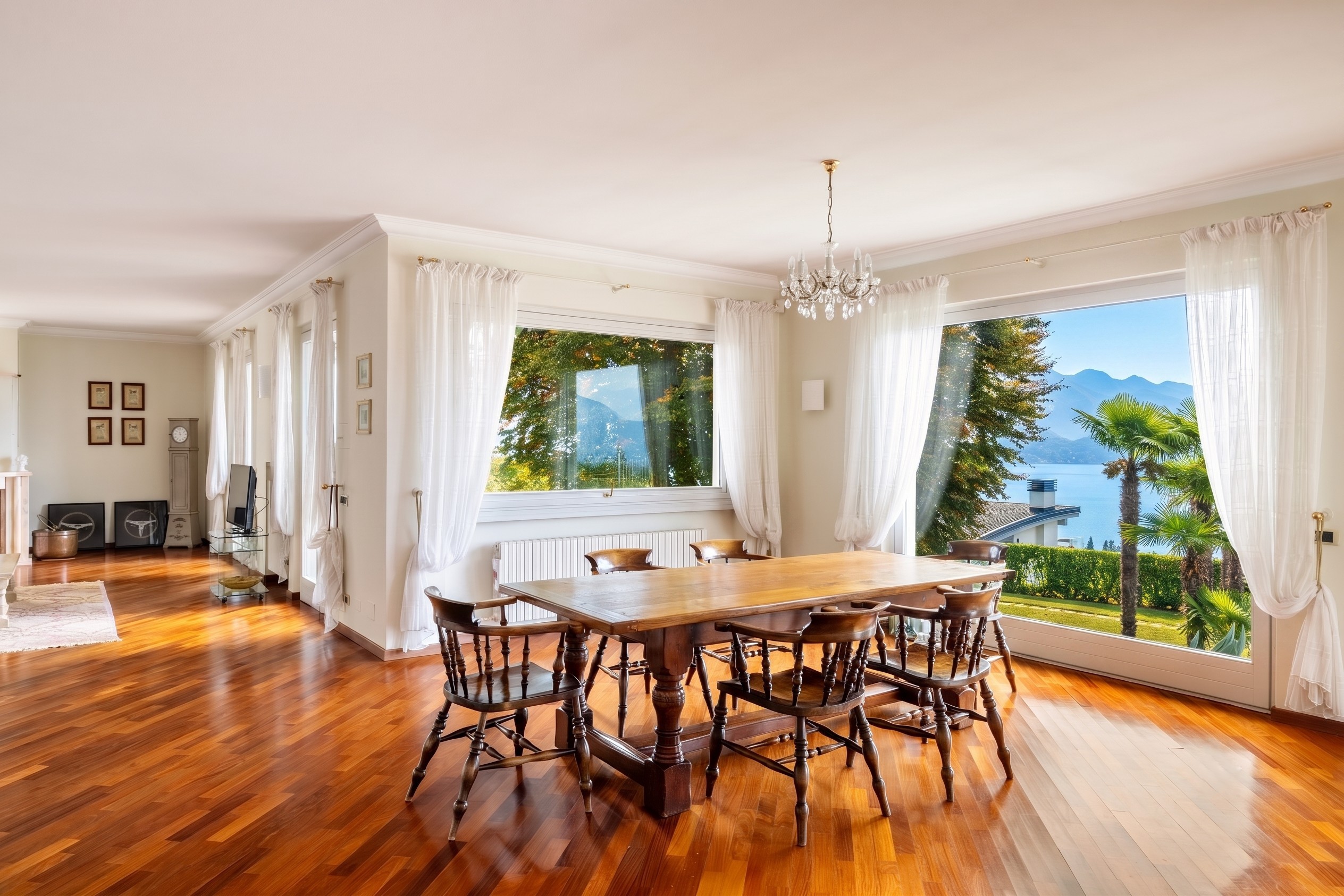 Exclusive villa with breathtaking views of Lake Maggiore [AI-modified]