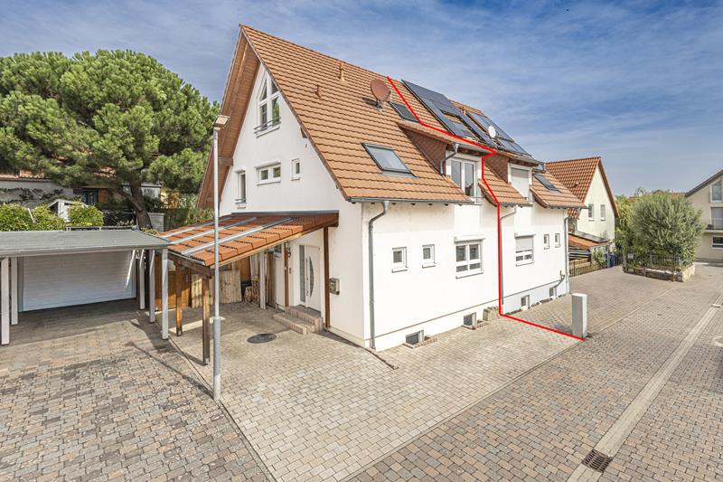 Natürlich wohnen in Freinsheim – Haushälfte (Bj 2009) in massiver Holzbauweise!