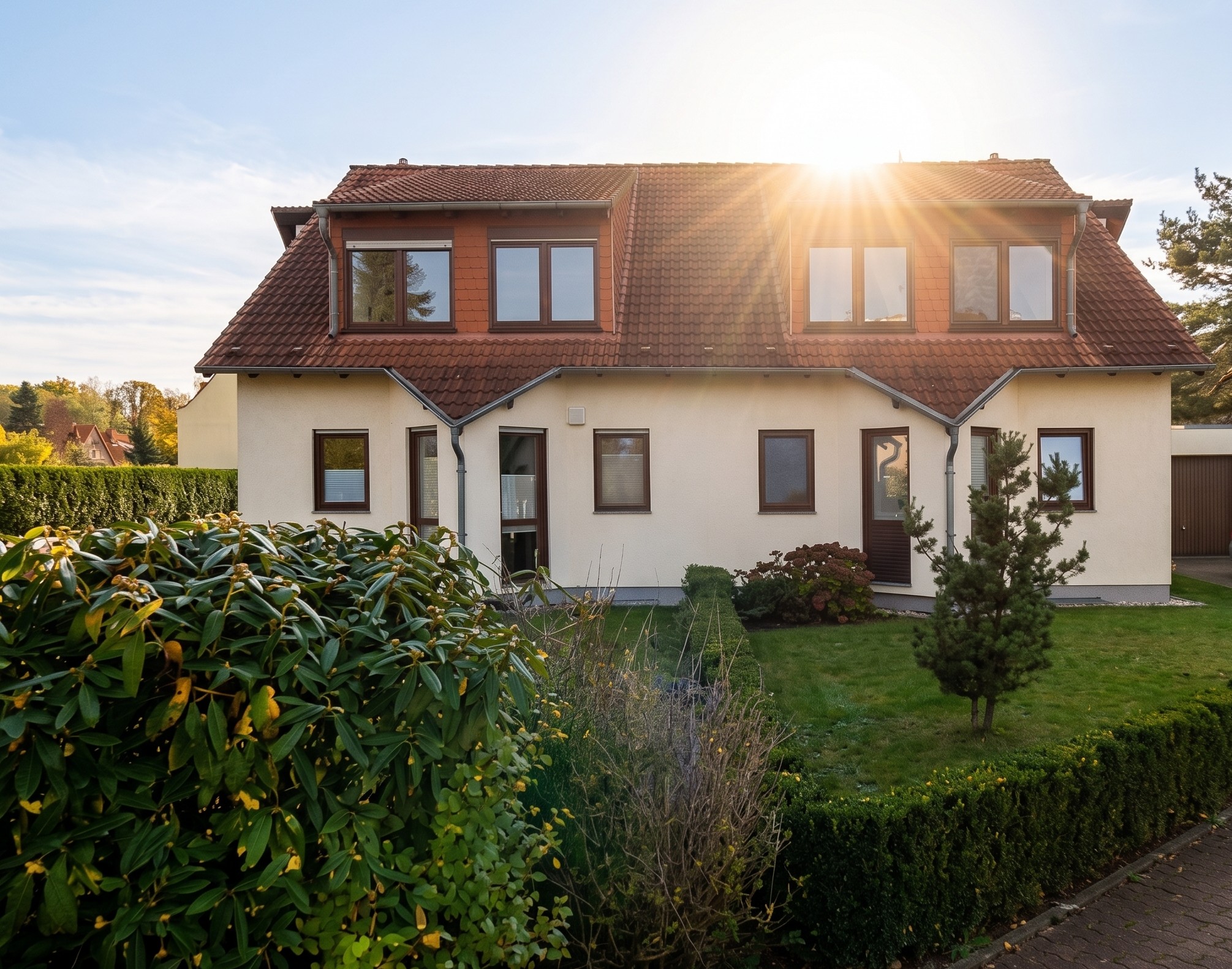 Gepflegte Doppelhaushälfte mit großzügigem Grundstück, Terrasse und Garage in Maßlau