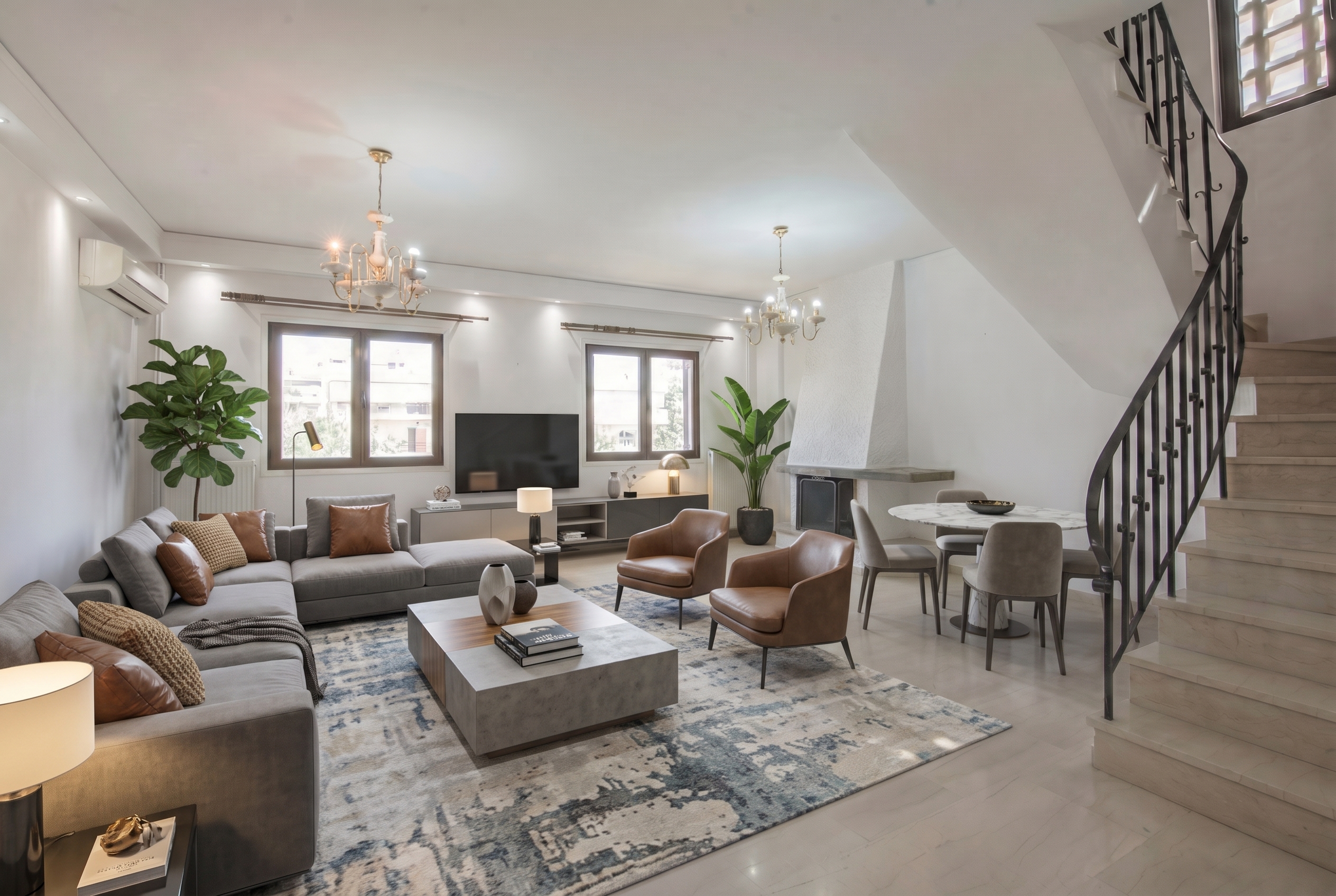 Spacious family apartment on the 1st floor in Elliniko [AI-bewerkt]