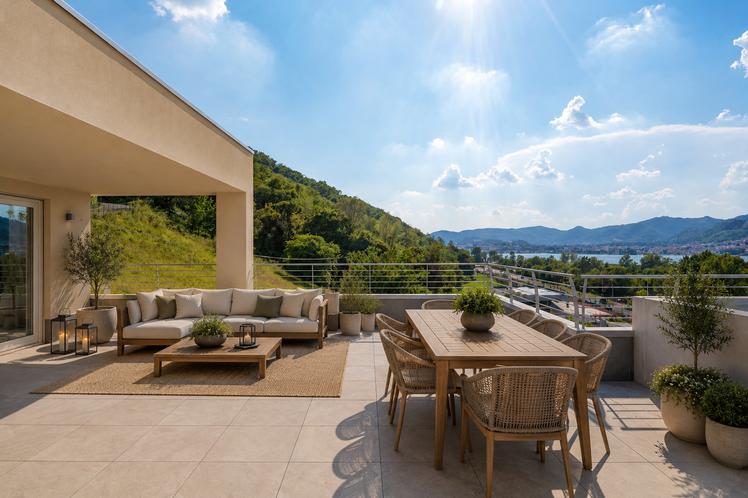 New penthouse with lake view and pool in Clusane d'Iseo