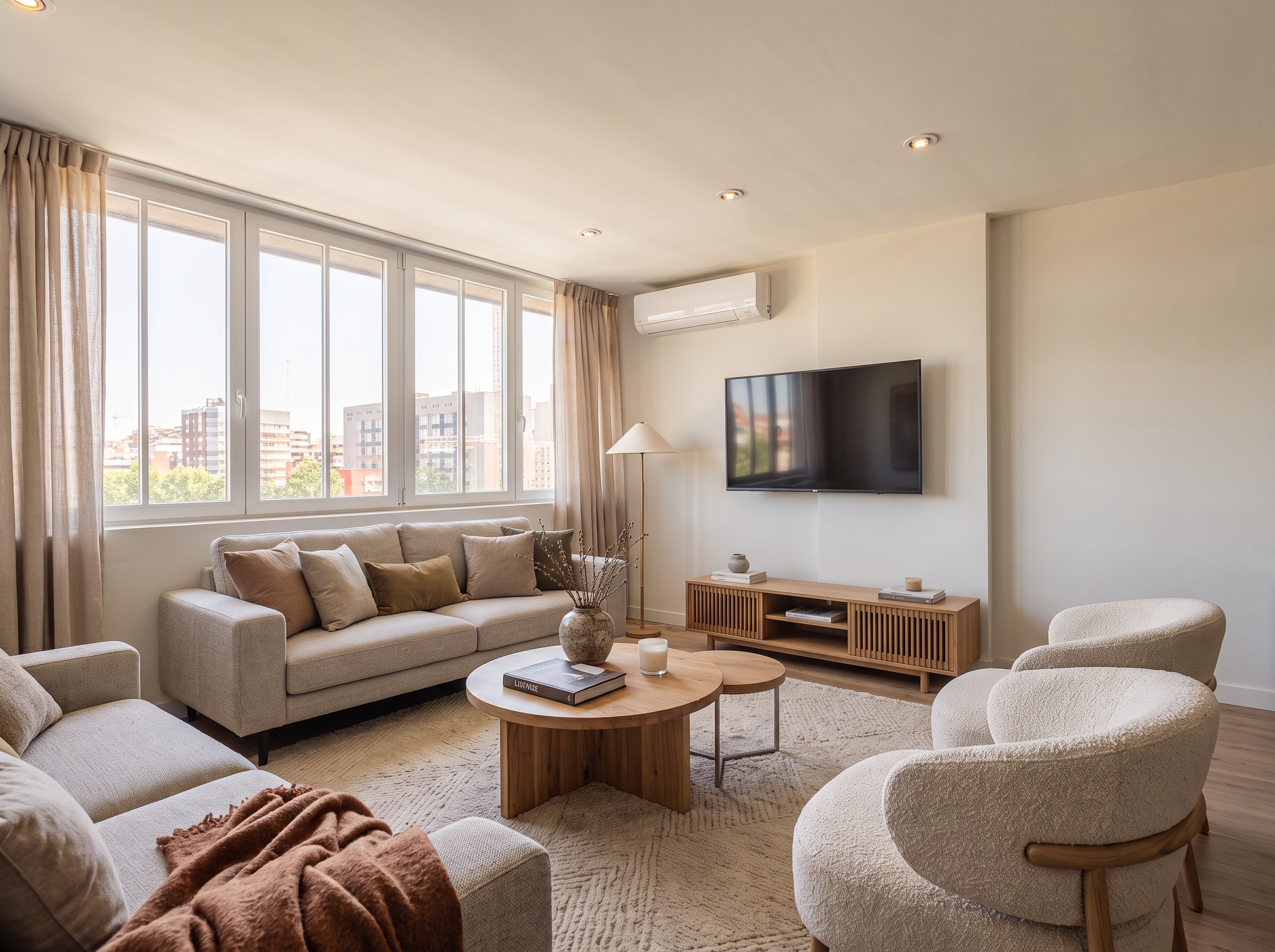Apartment with spectacular views in the Salamanca district. [AI-modified]