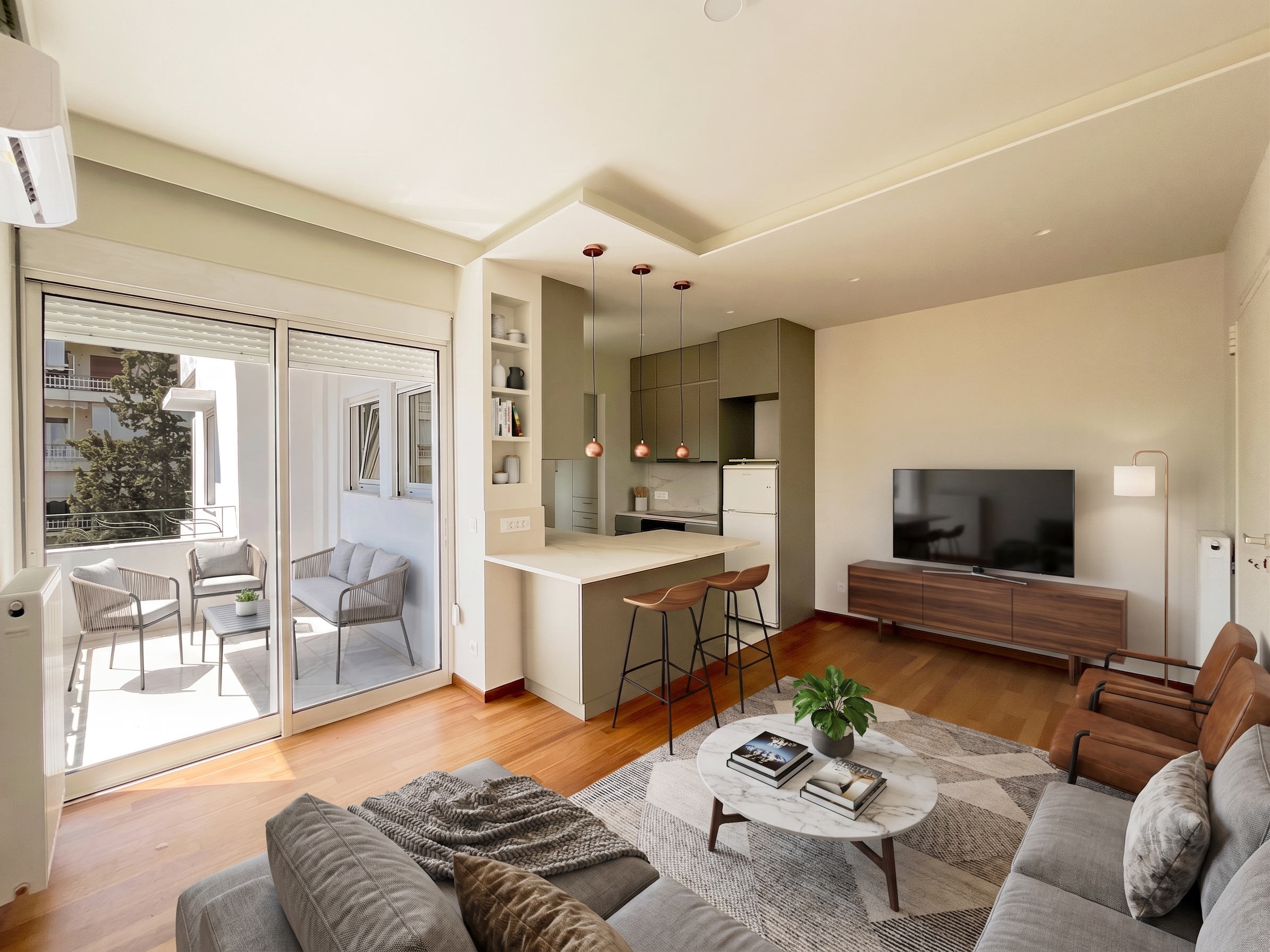 Εlegant, bright 45 sq m apartment, fully modernized