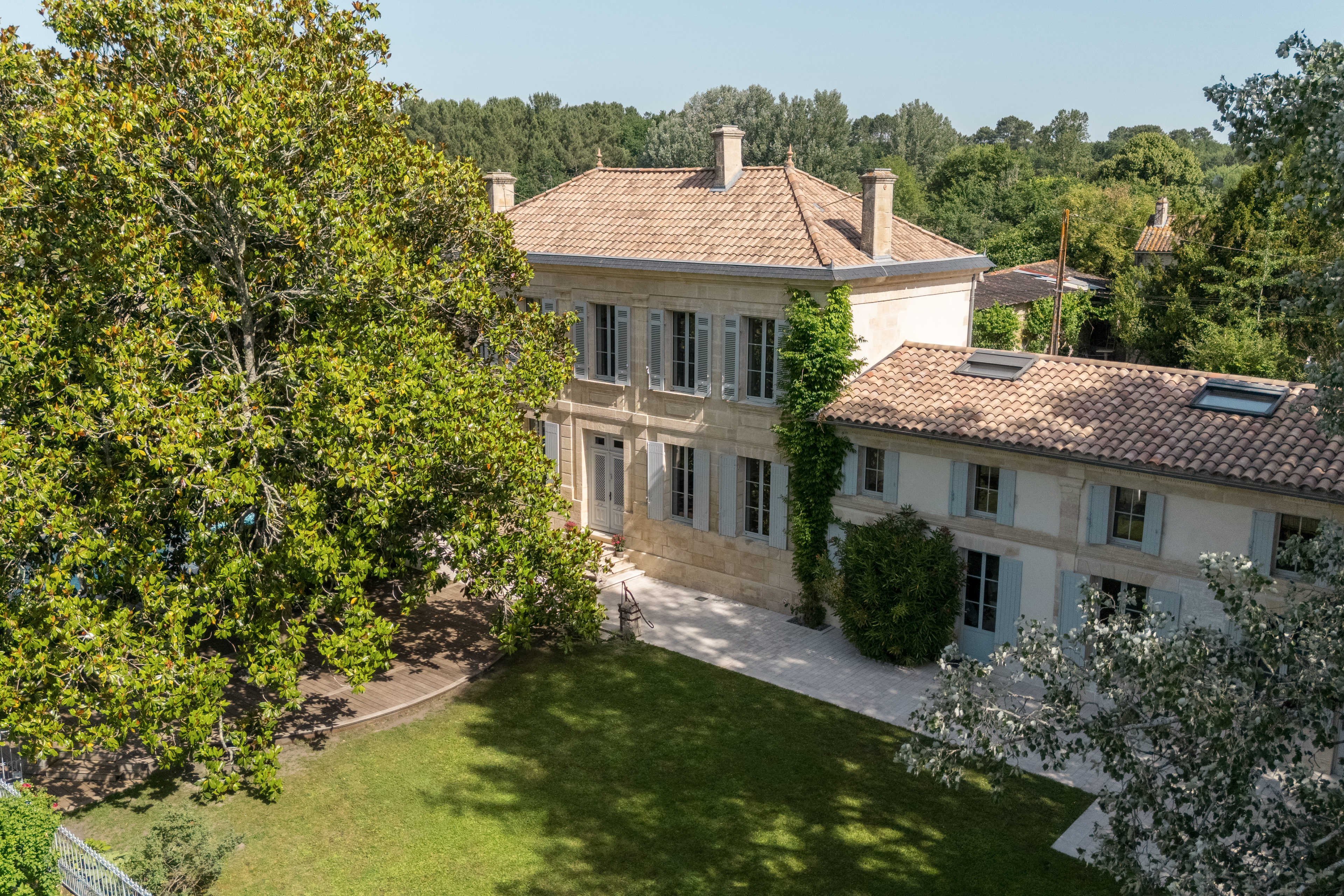 Gironde property 1899 · Cut stone · 1.18 ha park Saint-Vivien-de-Blaye