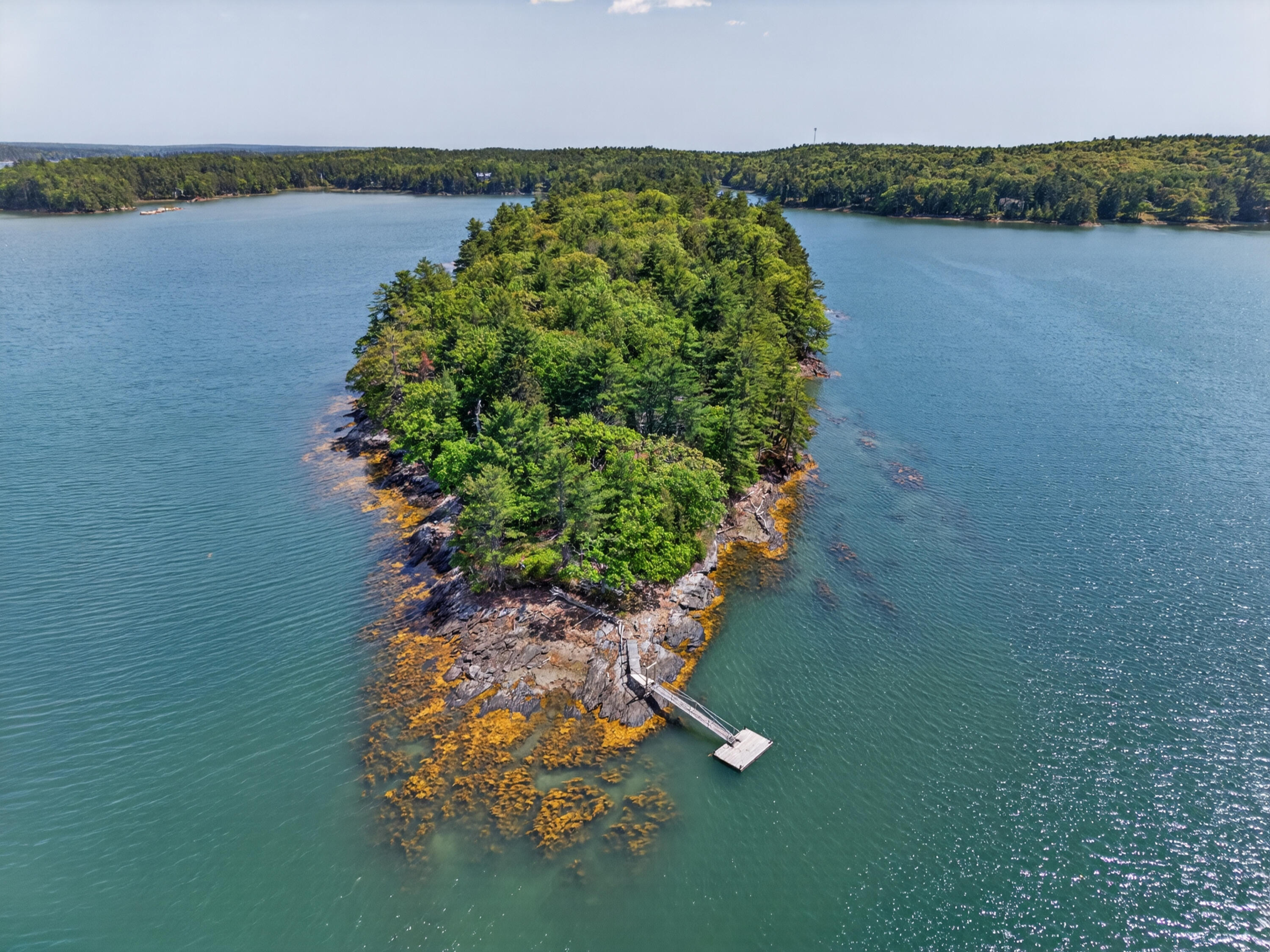 Private Mid-Coast Island With Two Cottages and Dock