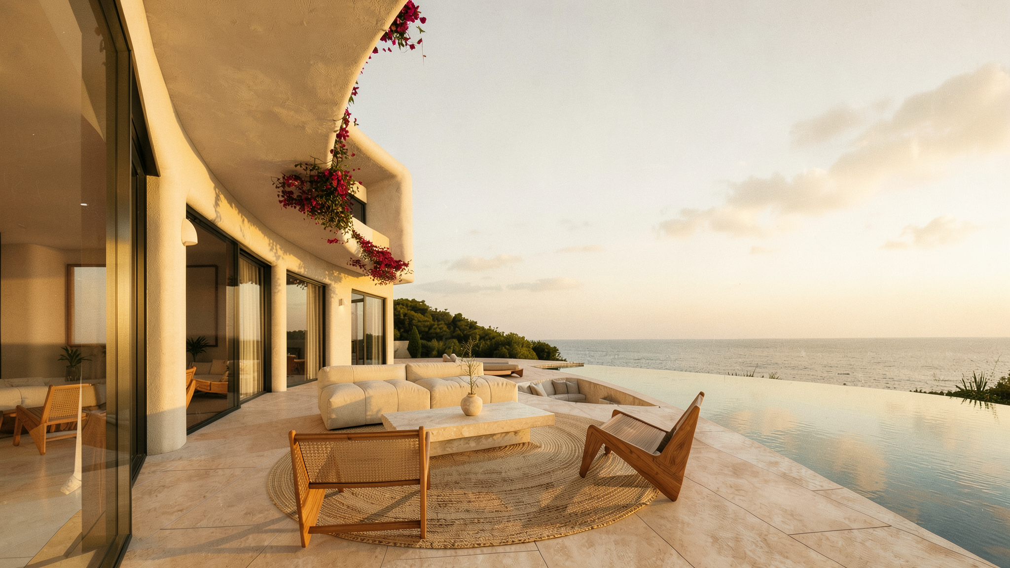 Arquitectura mediterránea contemporánea inspirada en Ibiza