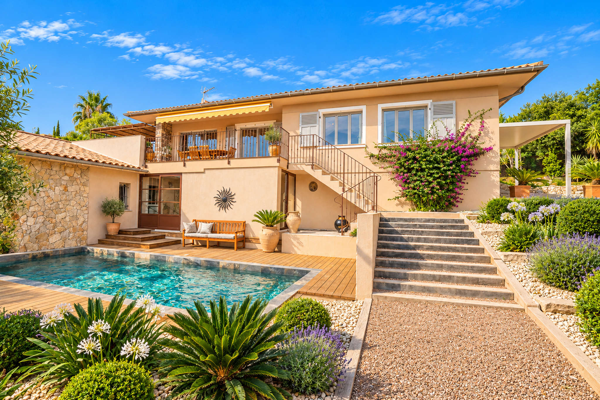 Renovated family villa with pool near the beaches