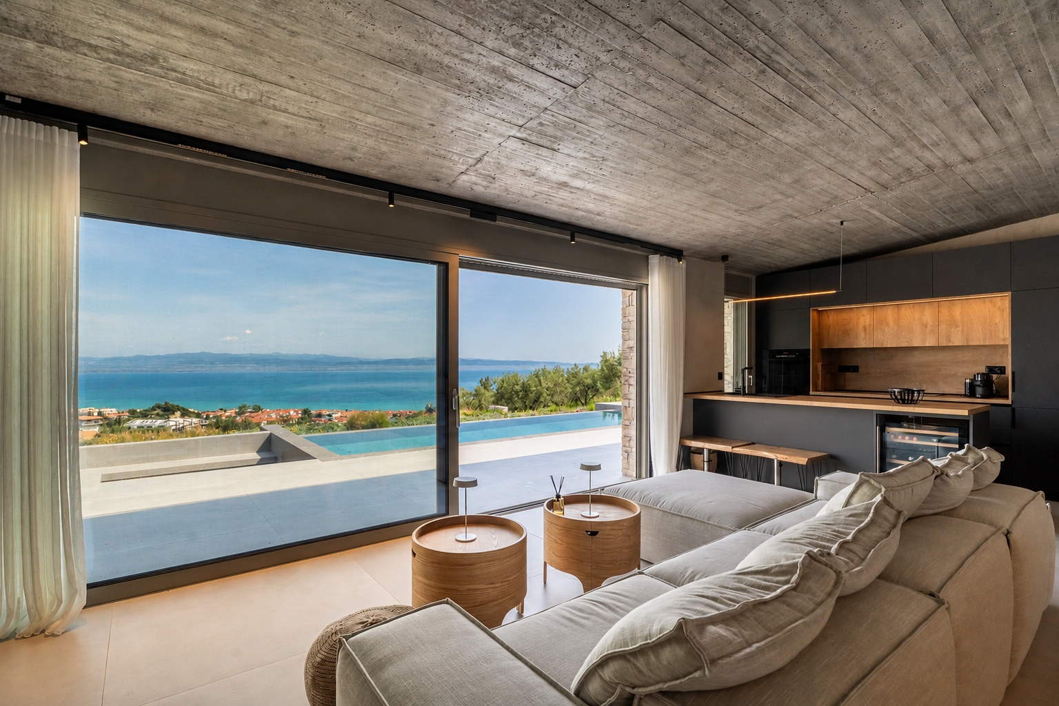 Awarded Sea View Villa in Polychrono
