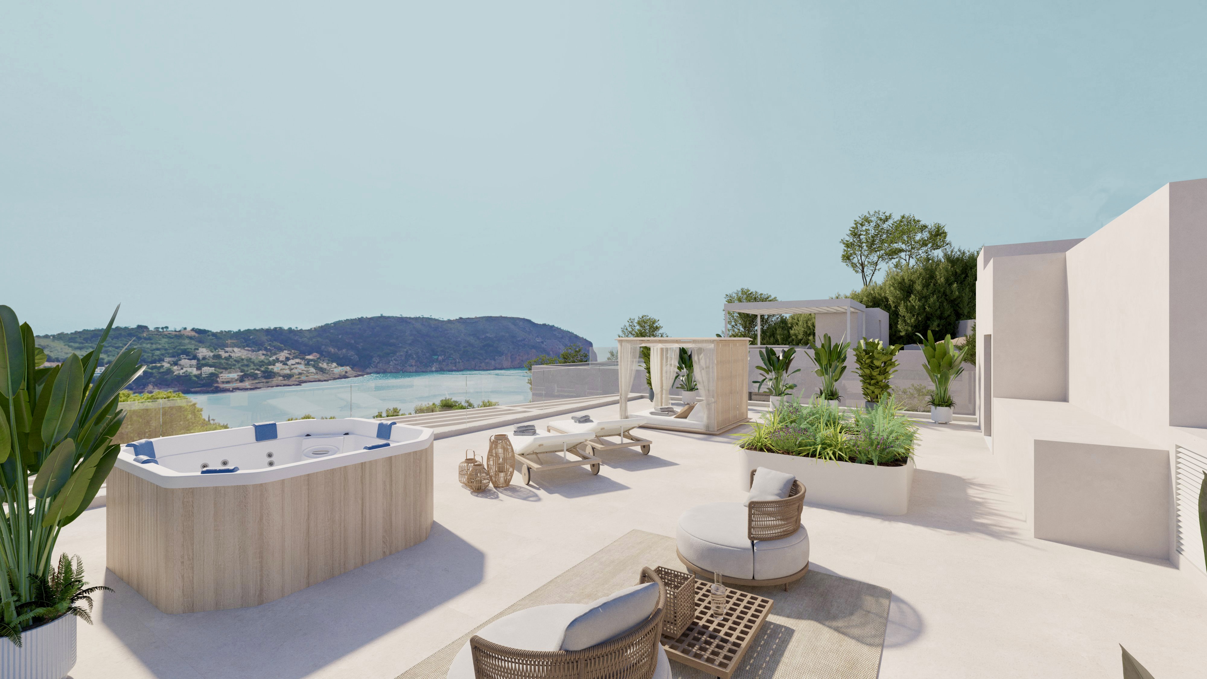 Moderne Luxusvilla mit wunderschönem Meerblick