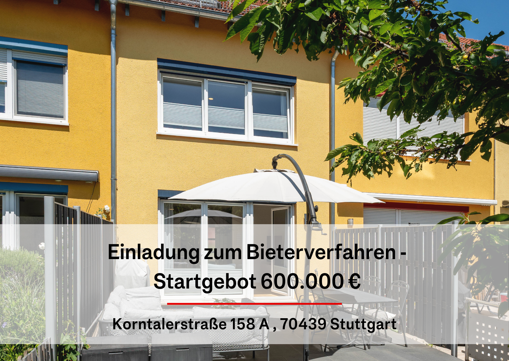 Bieterverfahren mit Startgebot von 600.000€ - Modernes Reihenmittelhaus mit 31 m² Hobbyraum