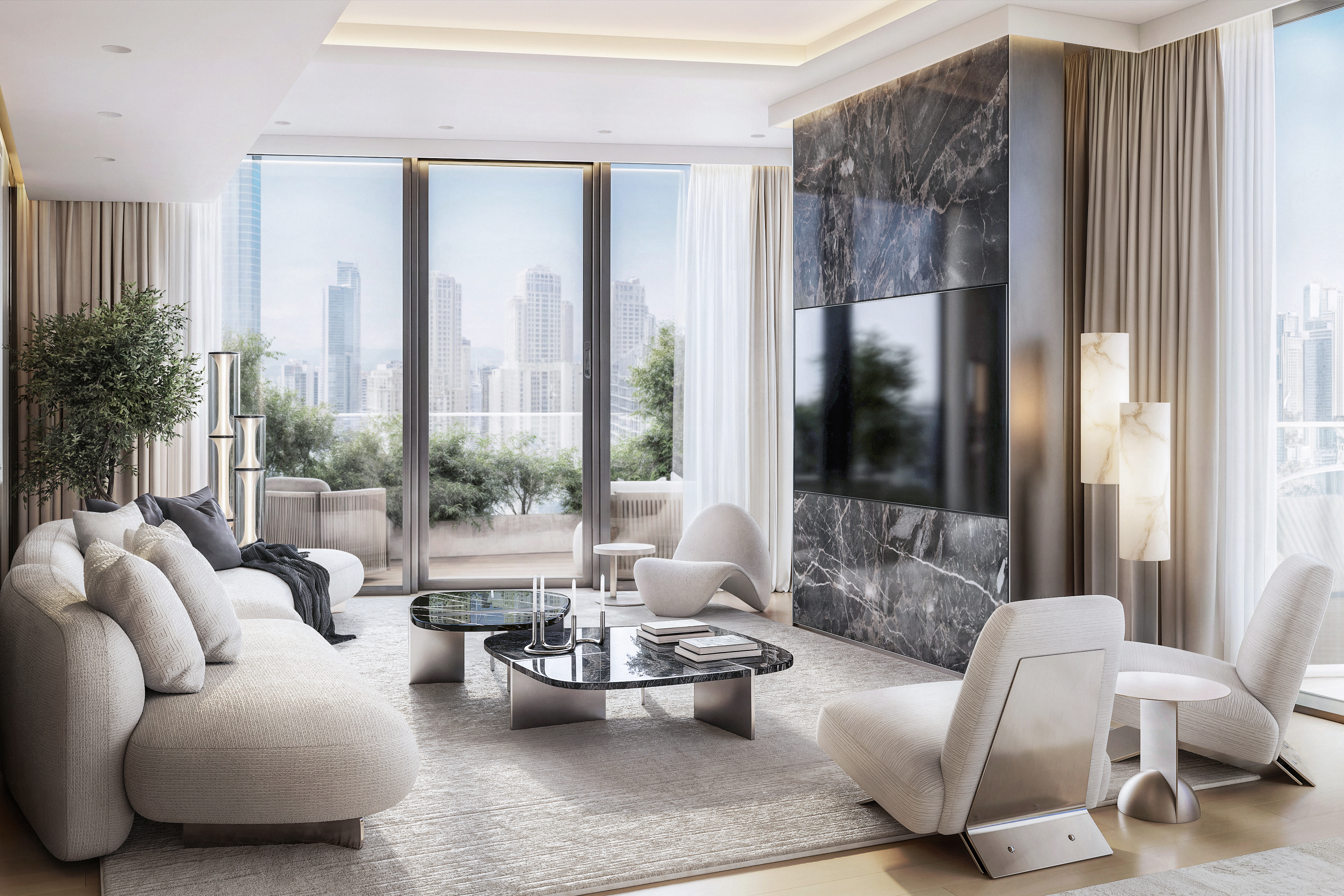 Unique Designer Luxury | High Floor | Marina Views