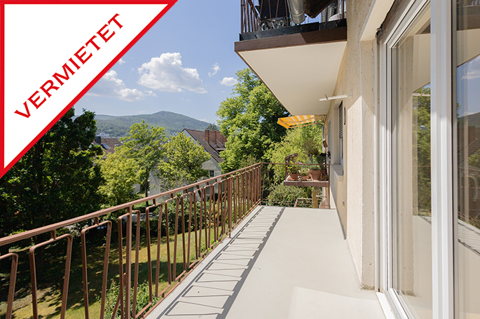 **VERMIETET**NW-Villenstraße: Helle 3ZKB-Wohnung mit Südbalkon und Blick ins Grüne!