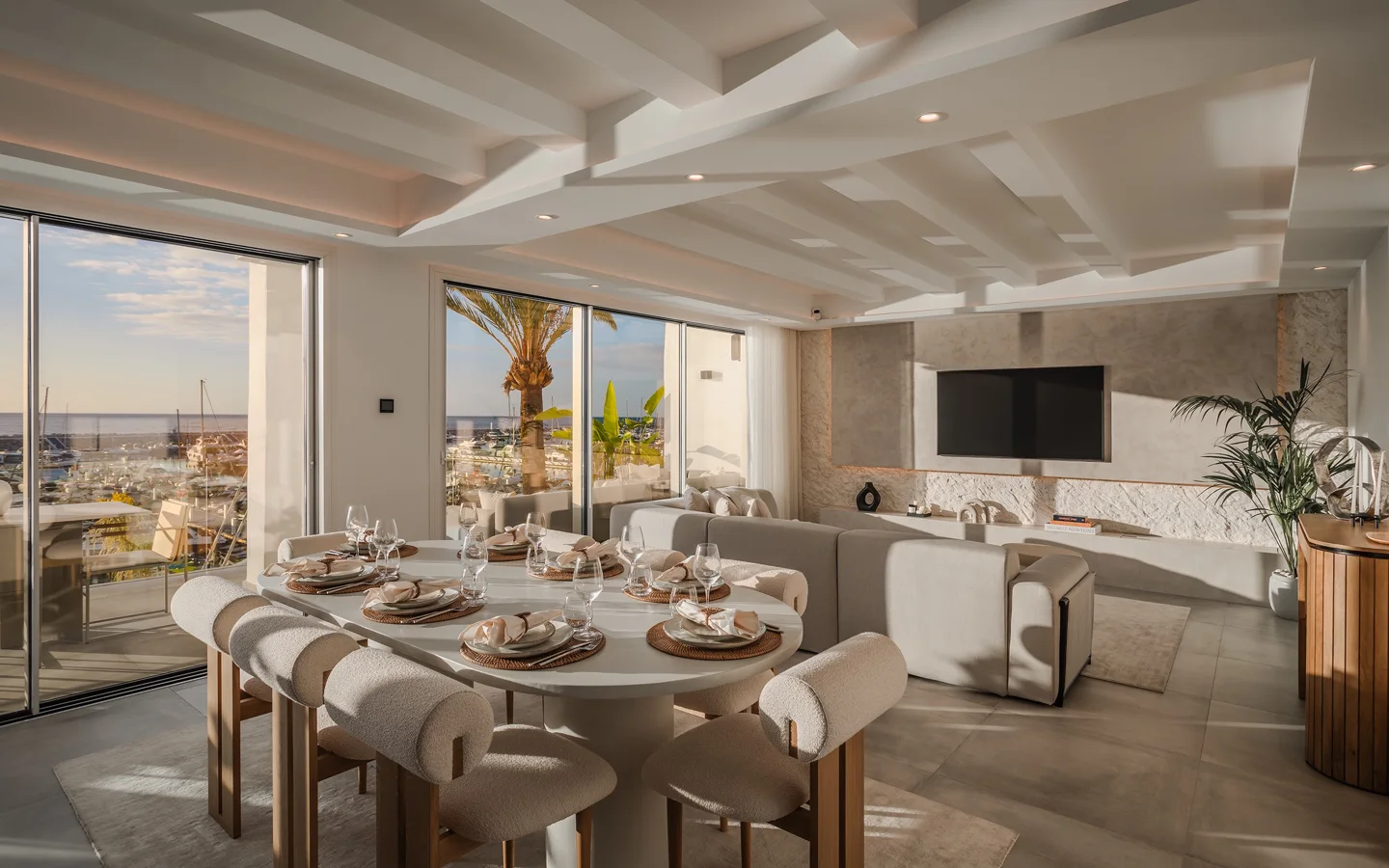 Puerto Banus: Luxurious Waterfront Duplex Penthouse with Panoramic Marina Views