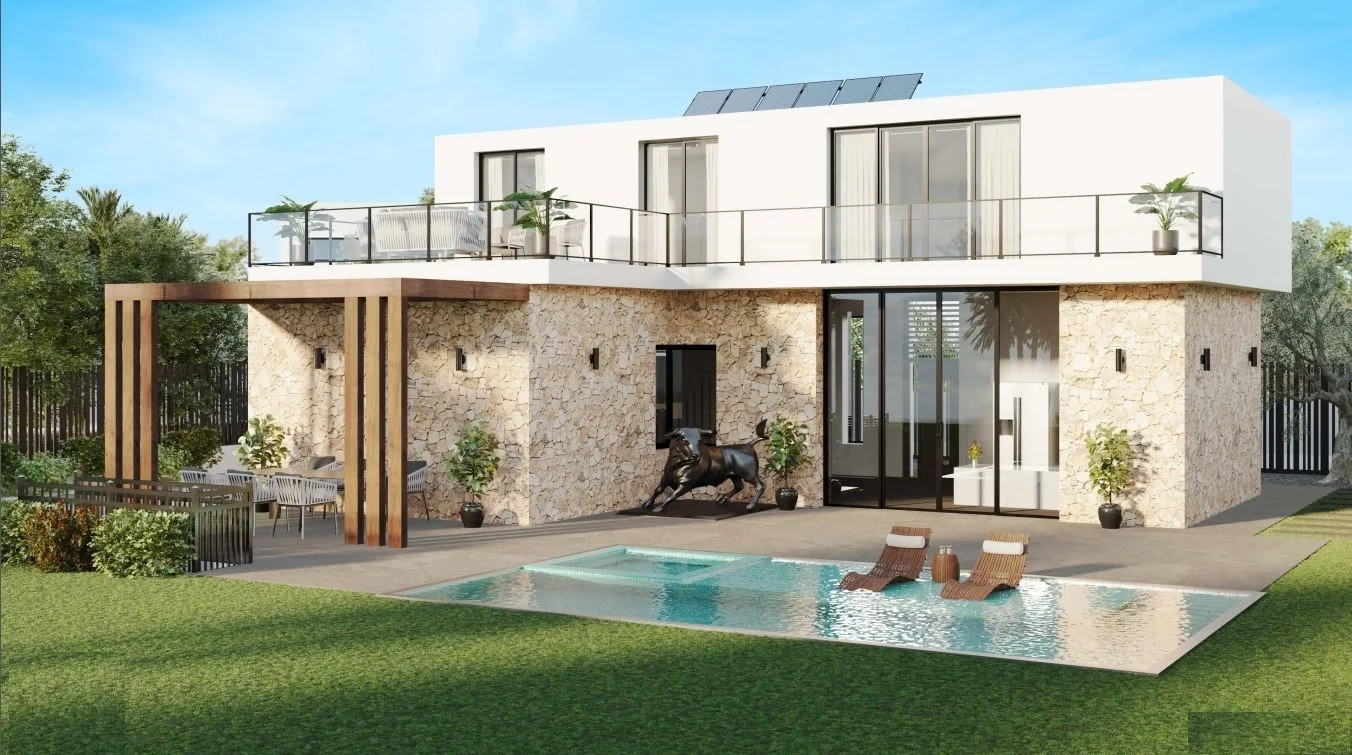 Modern new build villa near Es Trenc