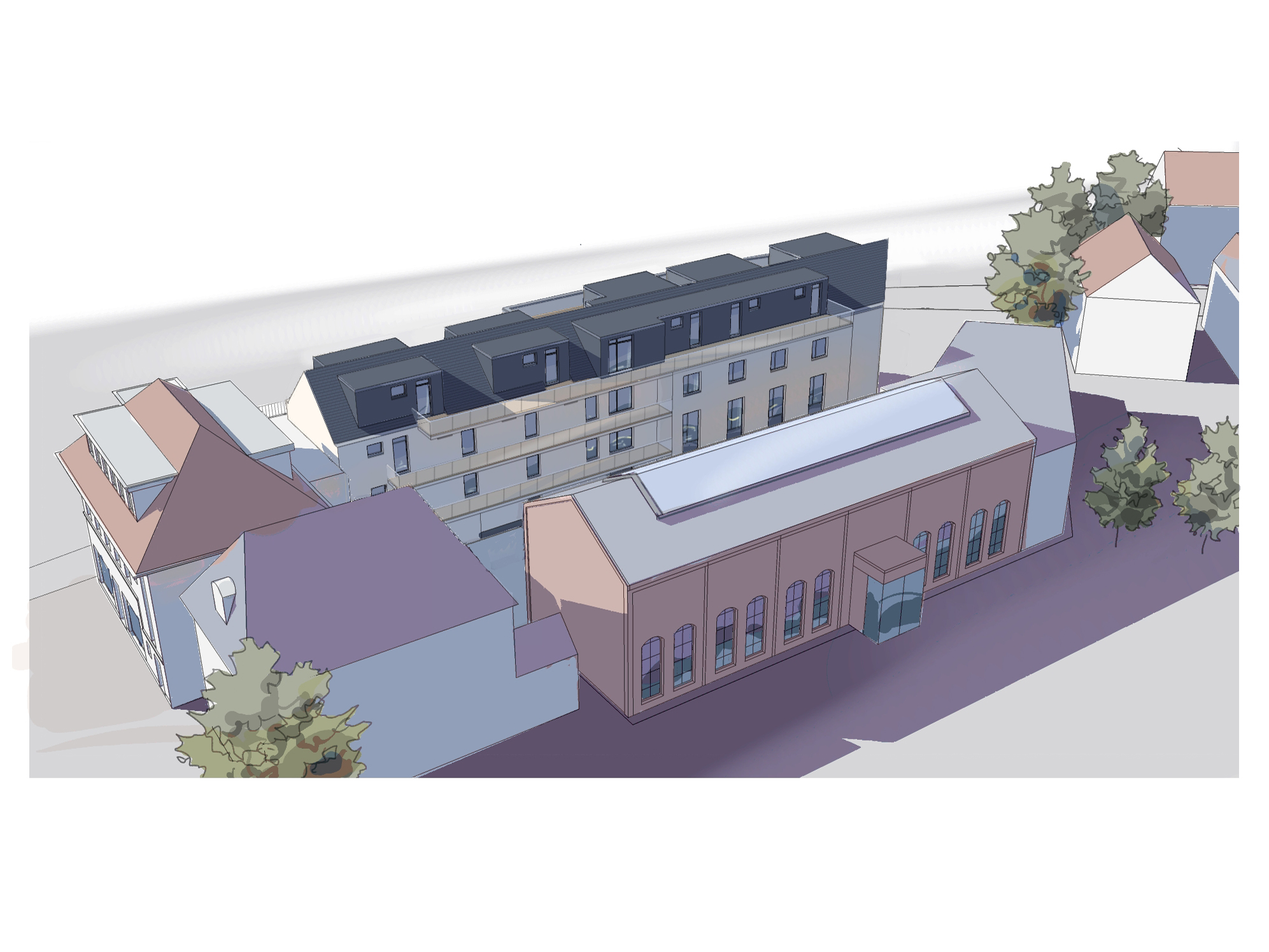 Aufwendig geplantes Penthouse im KfW 40EE Standard in unmittelbarer Entfernung zum Pferdemarkt