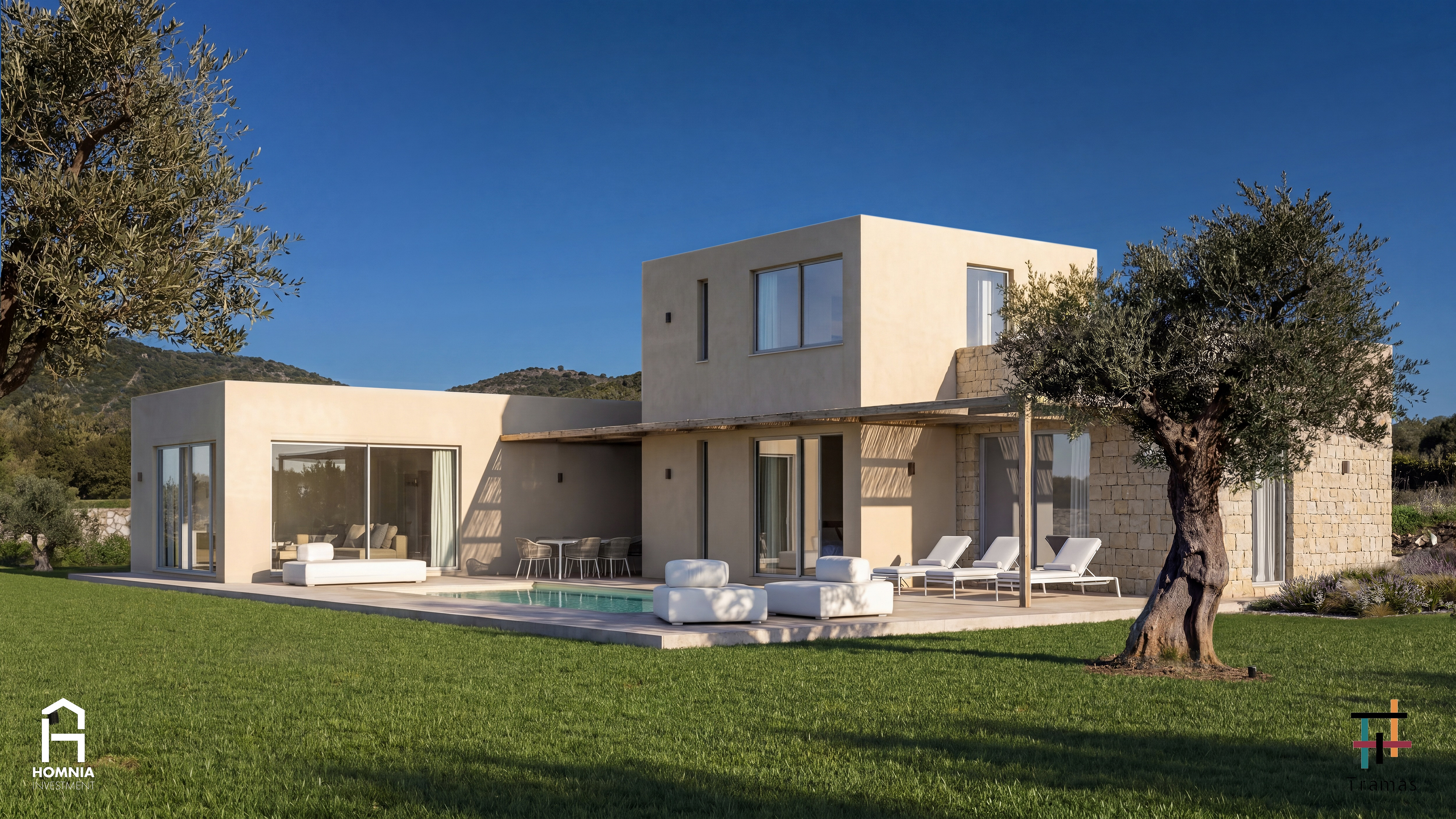 Villa panoramica con piscina privata nel prestigioso contesto di Is Molas