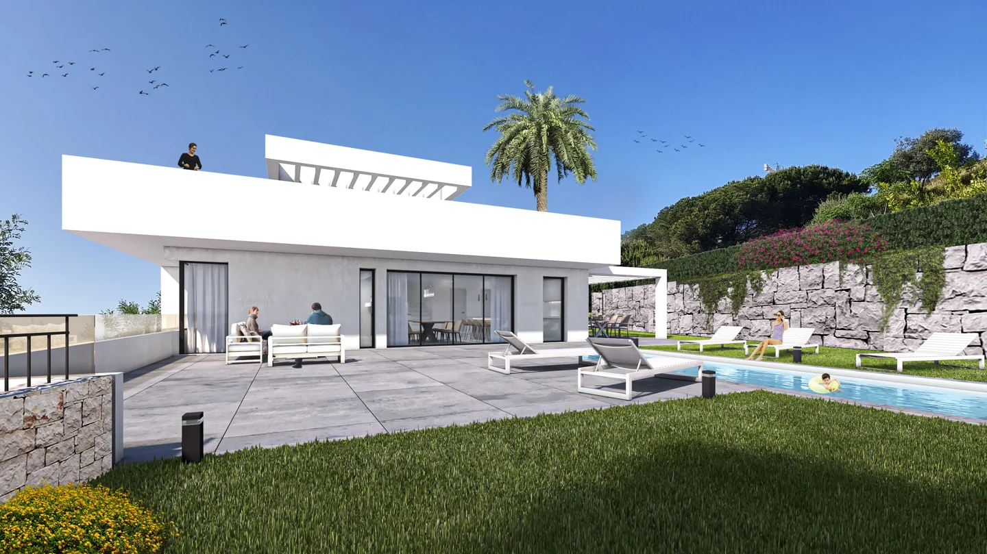 Villa of 500m2 with sea views and swimming pool.